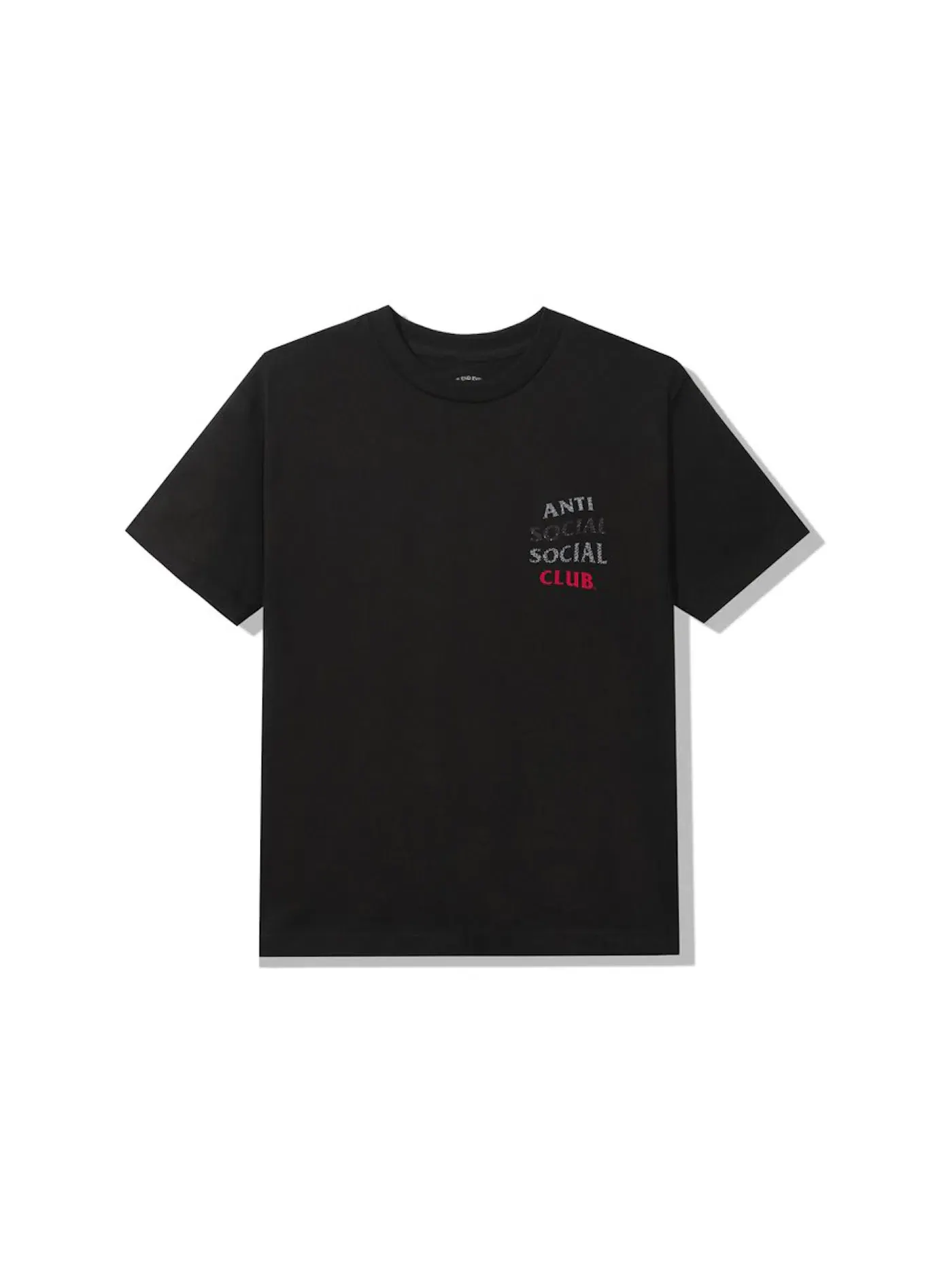 Мужская футболка с принтом 99 Retro IV Tee Anti Social Social Club — изображение 2 из 2, черный
