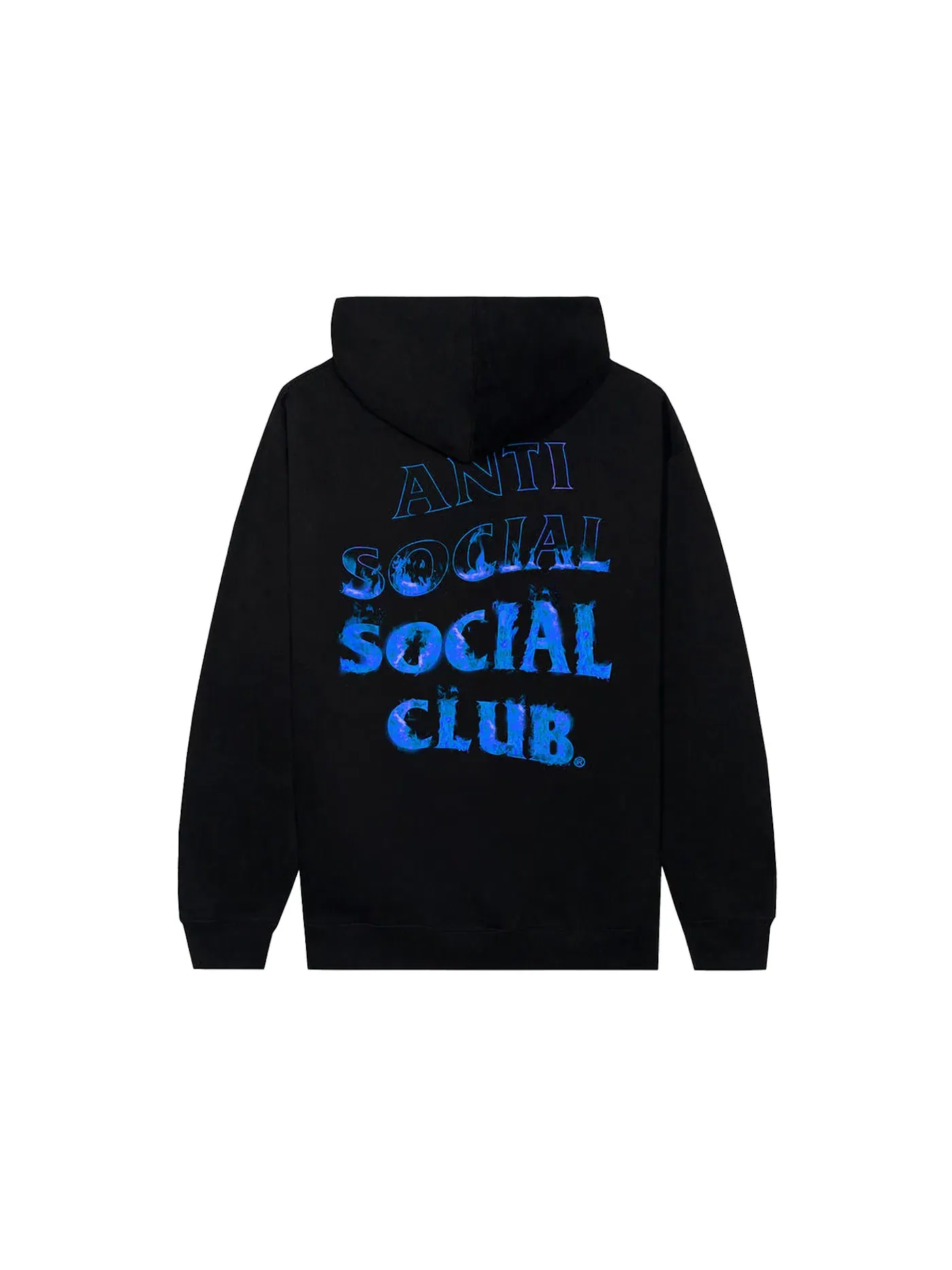 Мужская худи с принтом A Fire Inside Anti Social Social Club — изображение 1 из 2, черный