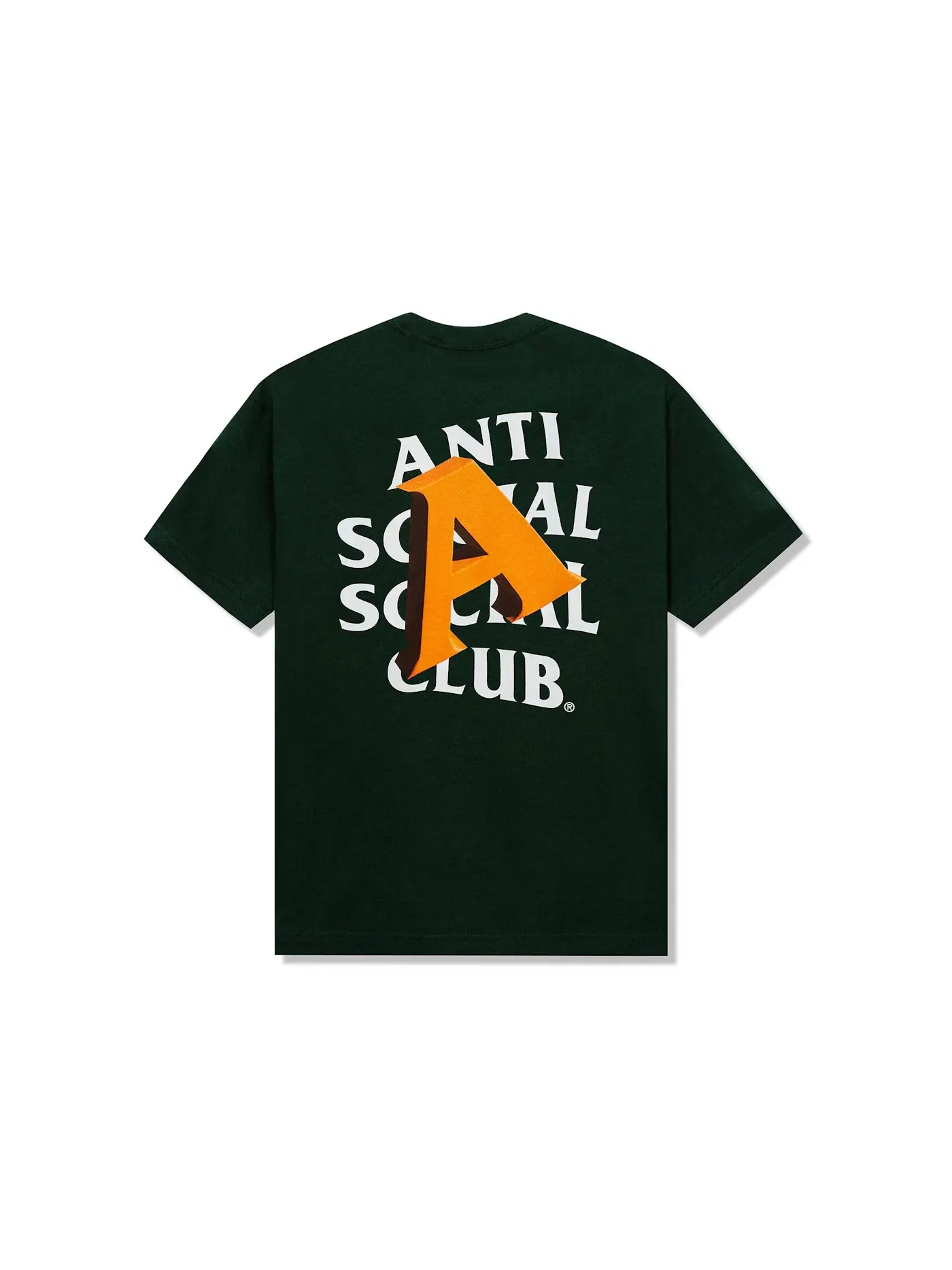 Мужская футболка с принтом Anti Social Social Club Tee — изображение 1 из 1, зеленый