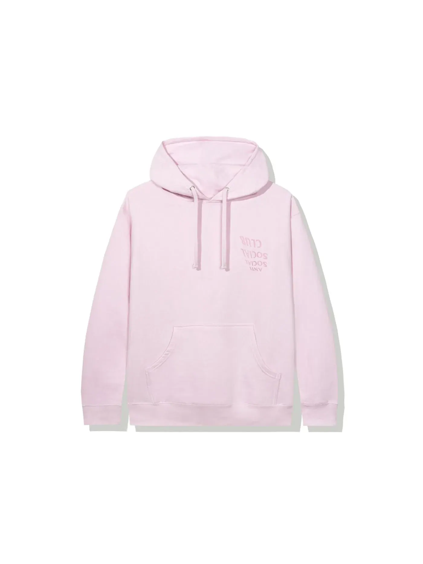 Мужской худи с принтом Anti Social Social Club Hoodie — изображение 2 из 2, розовый