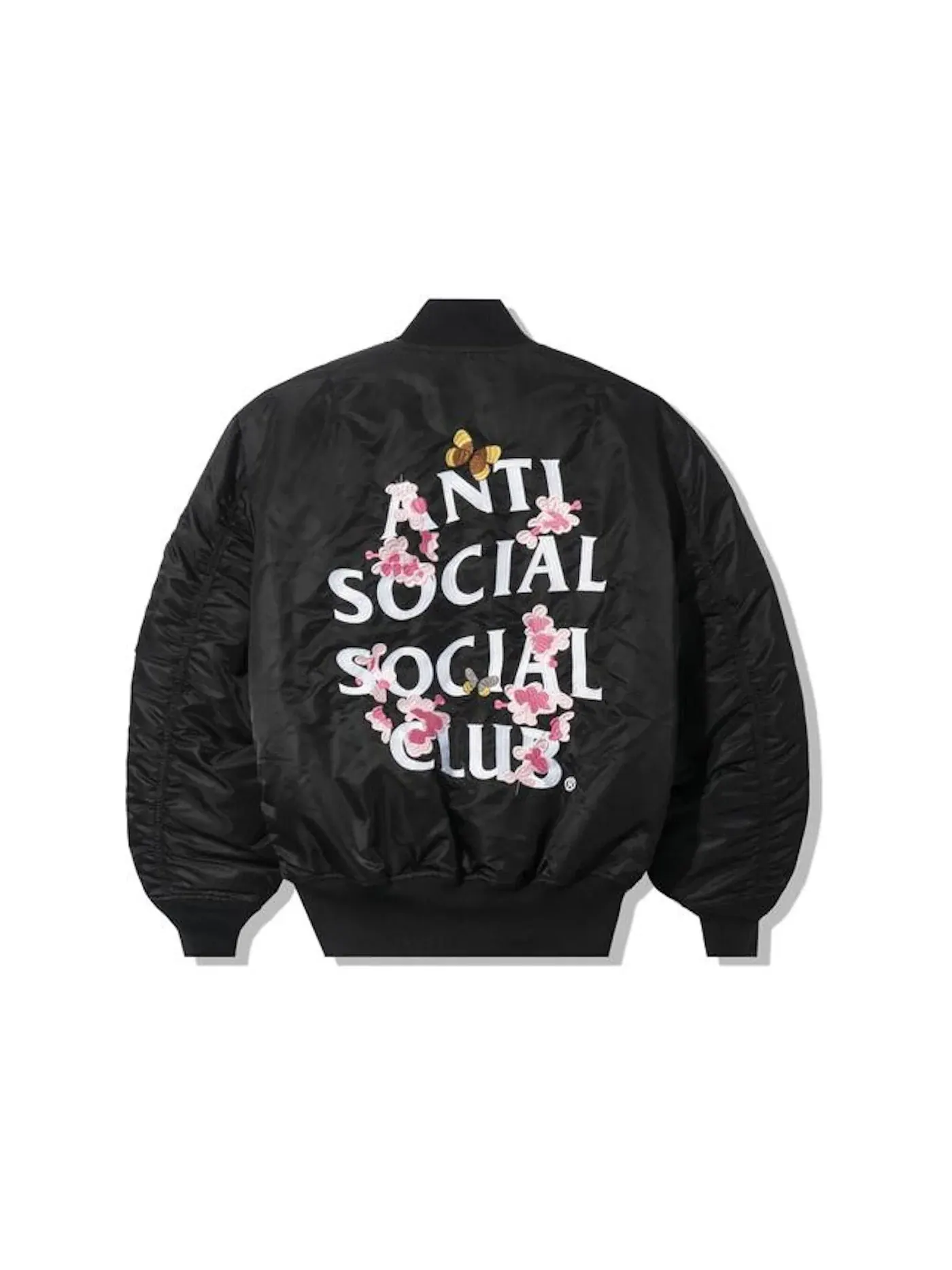 Мужская куртка с принтом Alpha Industries x ASSC MA-1 Jacket Anti Social Social Club — изображение 1 из 1, черный