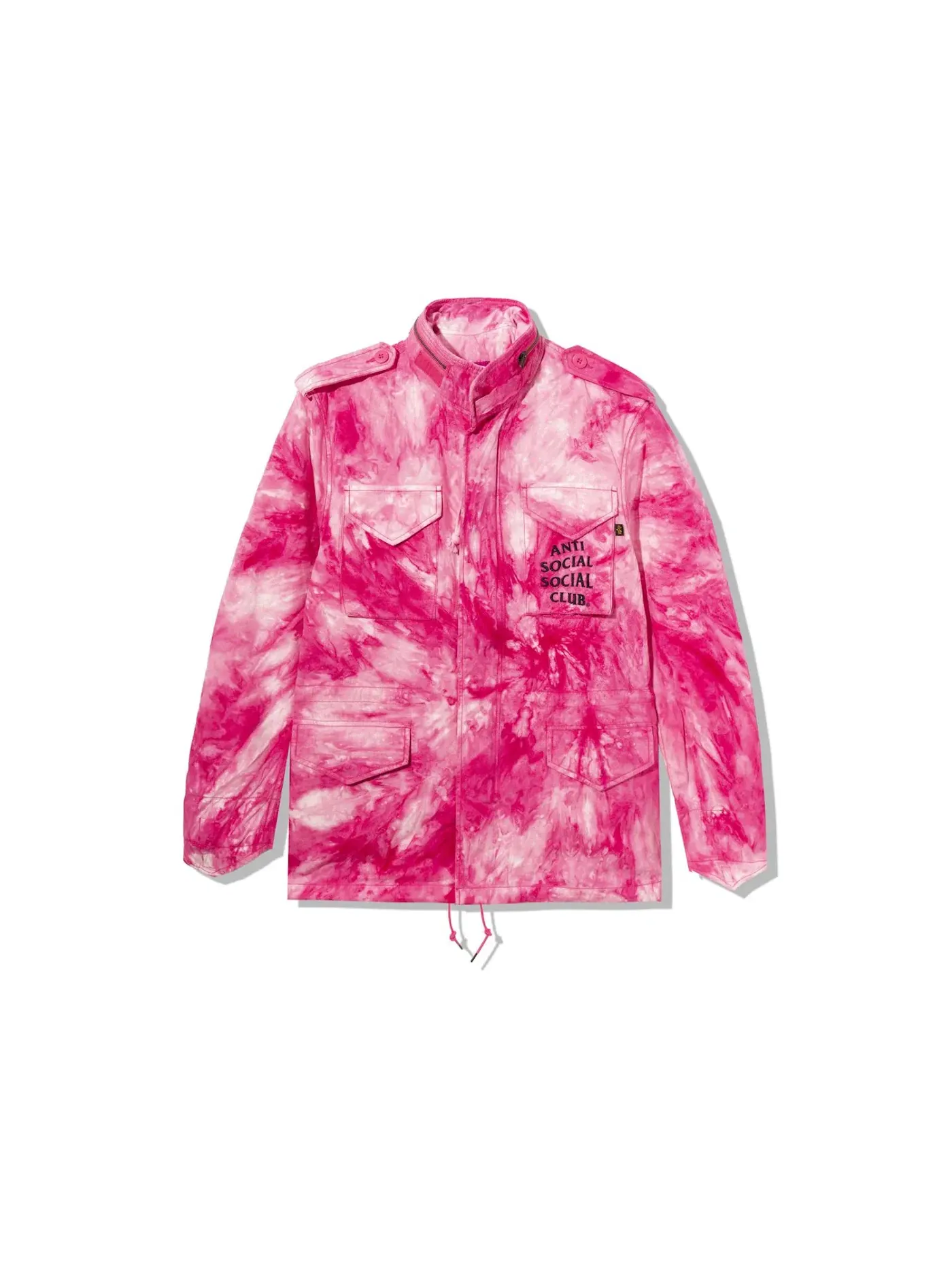 Мужская куртка M-65 с принтом Tie Dye Anti Social Social Club — изображение 2 из 2, розовый