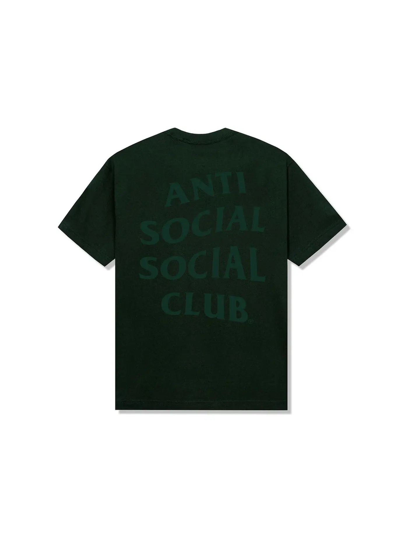 Мужская футболка с принтом Anti Social Social Club Tee — изображение 1 из 2, зеленый