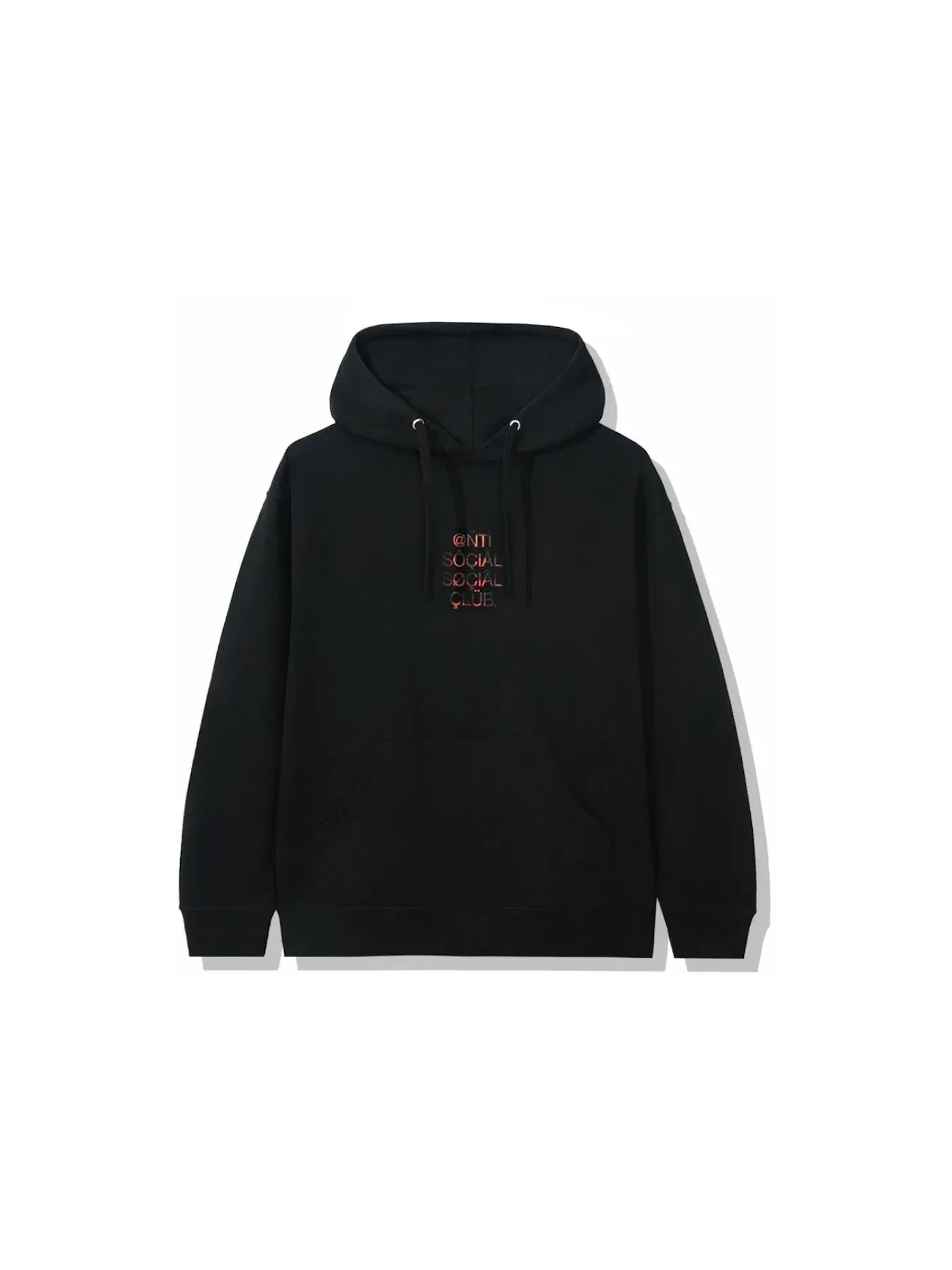 Мужской худи с принтом Anti Social Social Club Hoodie — изображение 2 из 2, черный