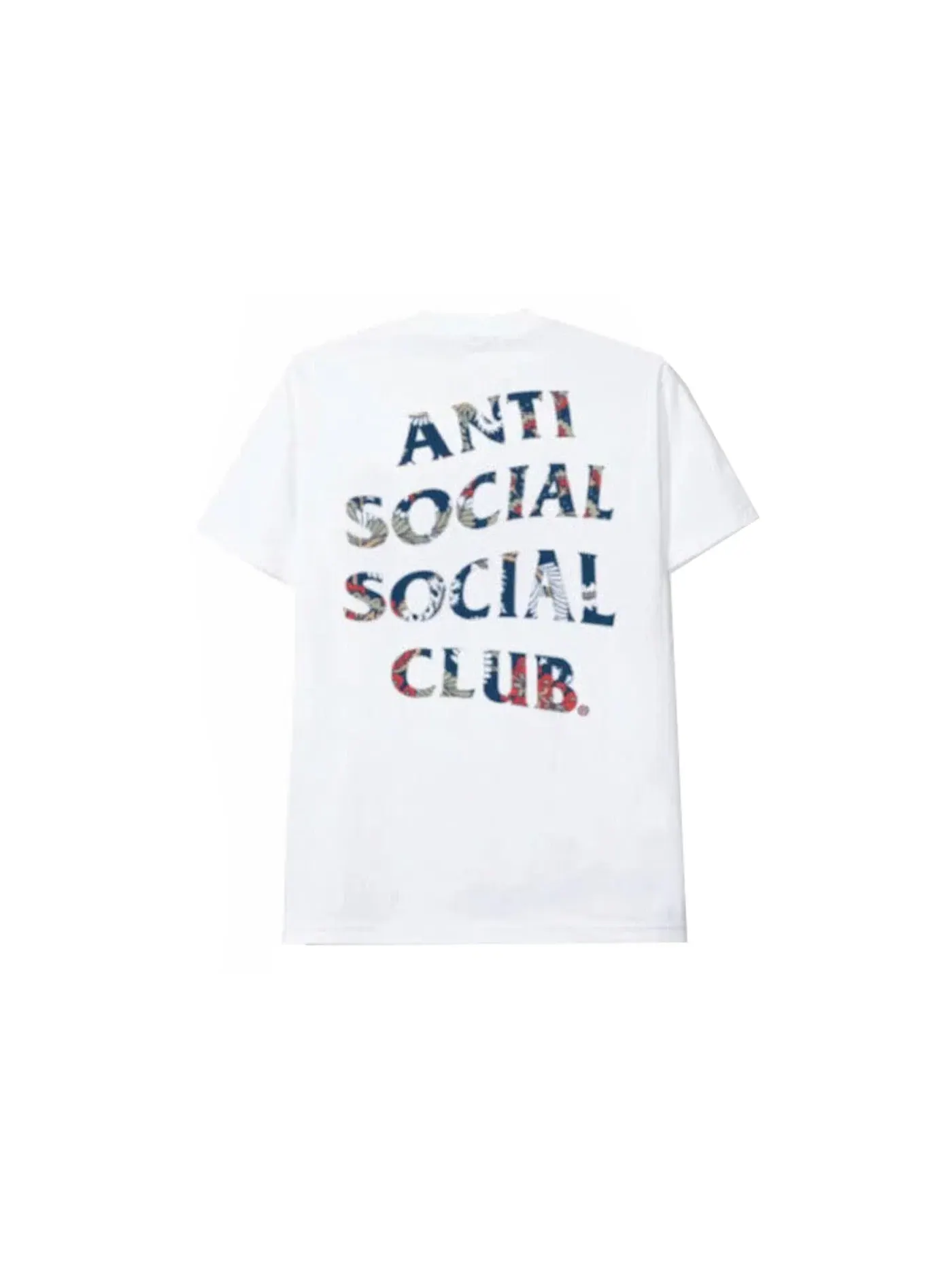 Мужская футболка с принтом Baika Tee Anti Social Social Club — изображение 1 из 1, белый