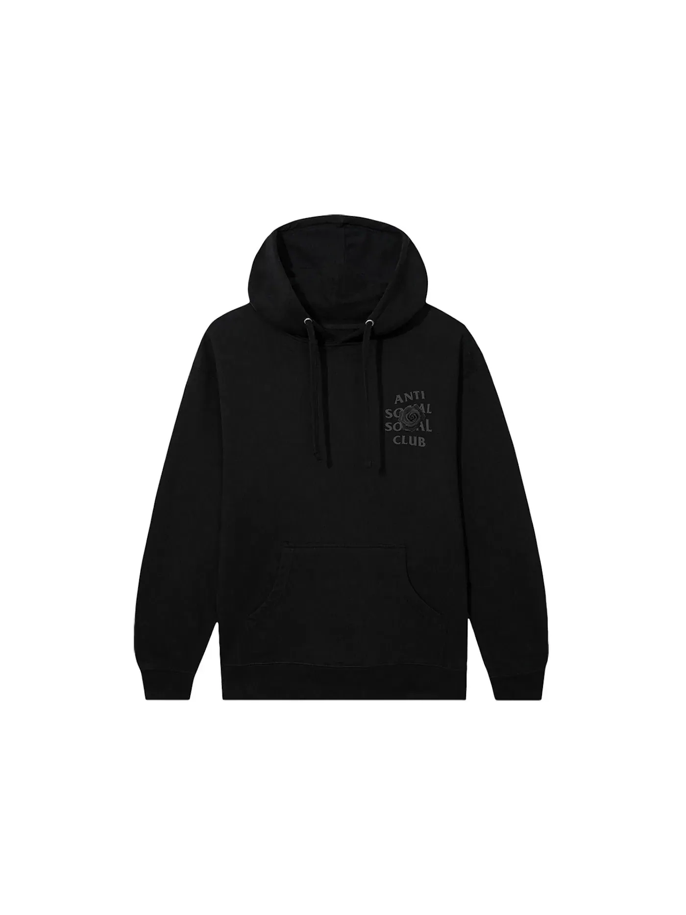 Мужское худи с длинным рукавом Anti Social Social Club Bat Emoji FF Hoodie — изображение 2 из 2, черный