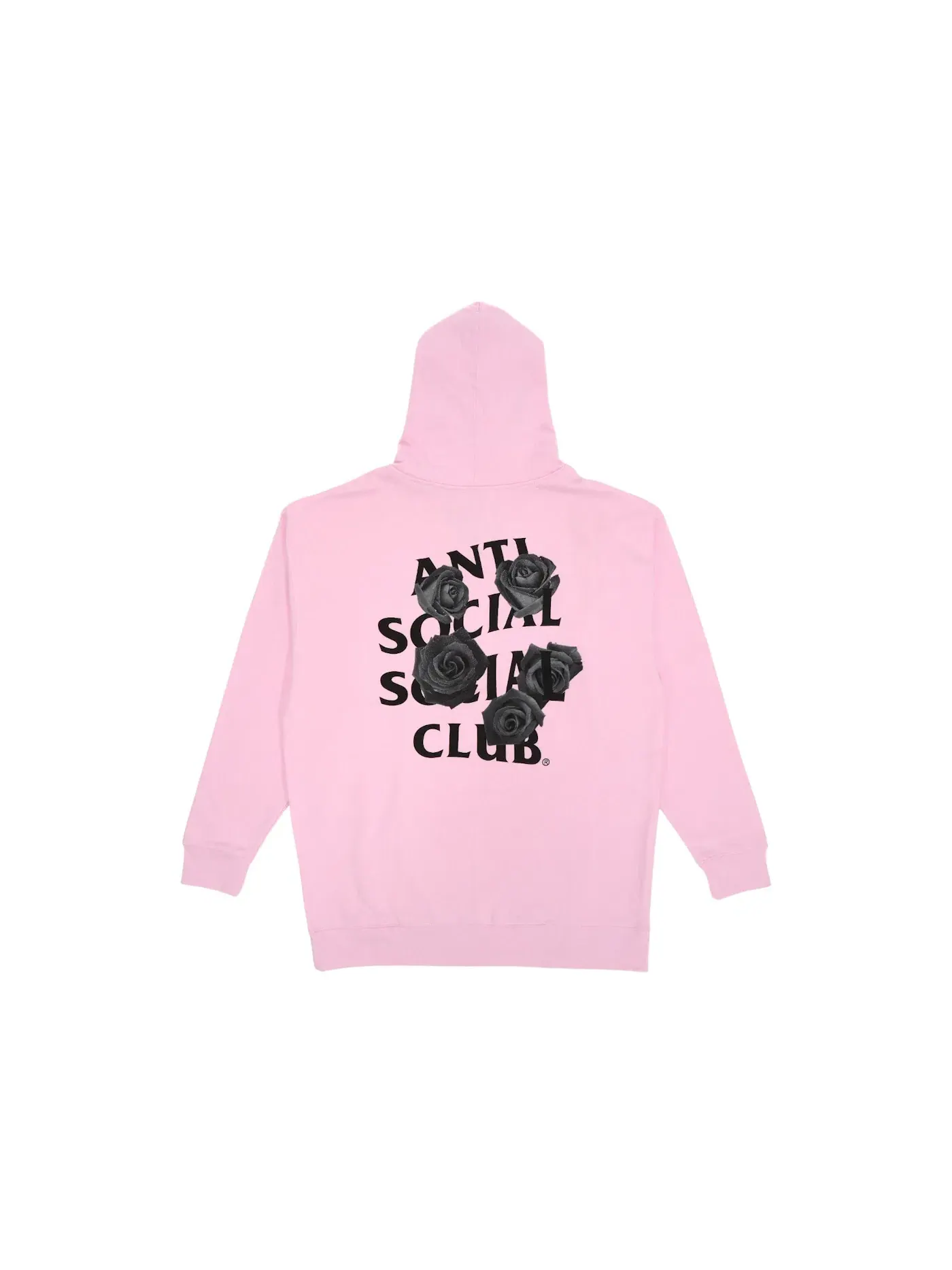 Мужской худи с принтом Anti Social Social Club Hoodie — изображение 2 из 2, розовый