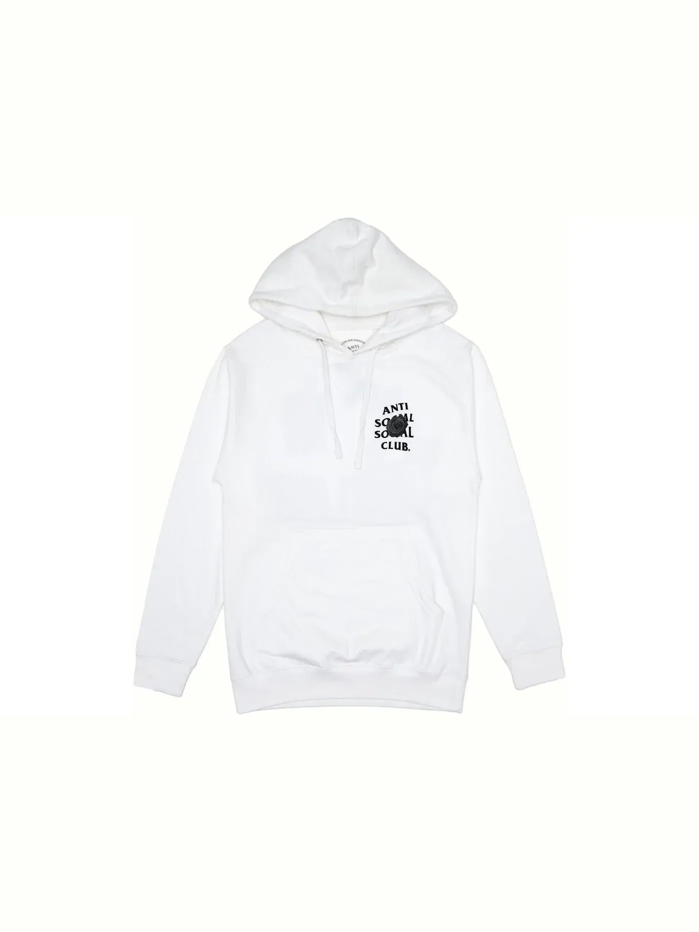 Мужская худи с принтом Bat Emoji Hoodie Anti Social Social Club — изображение 1 из 2, белый