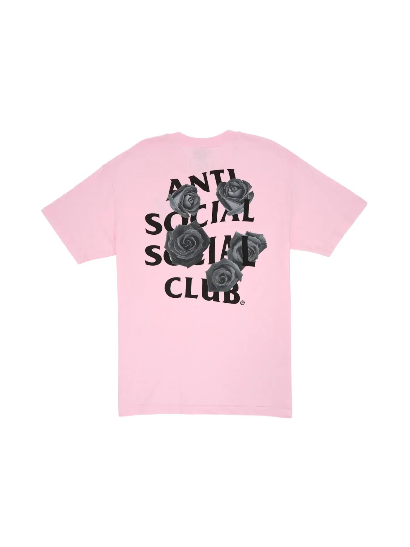 Мужская футболка с принтом Tee Anti Social Social Club — изображение 2 из 2, розовый