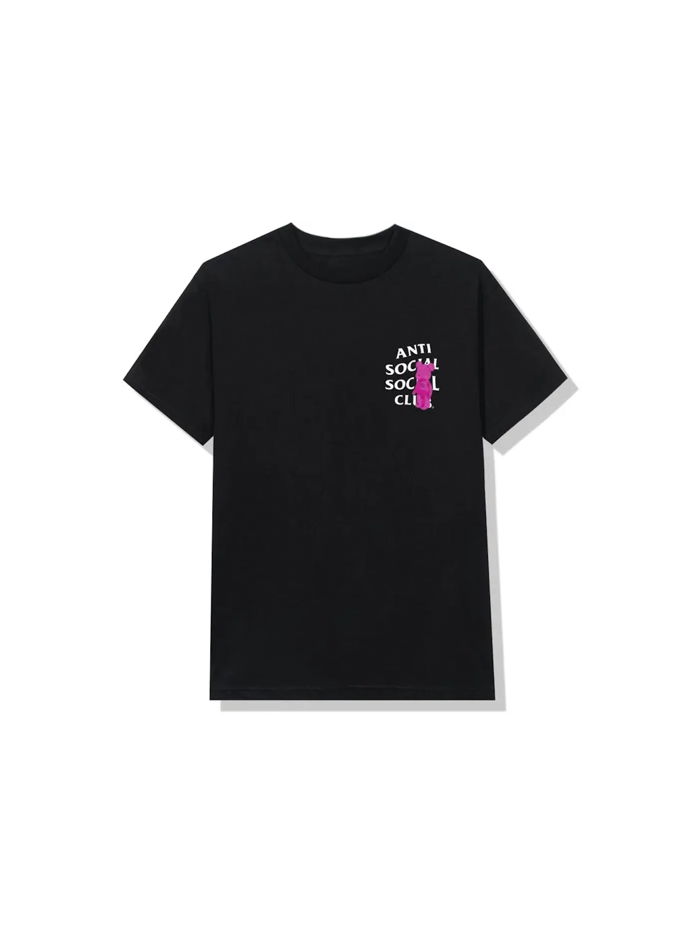 Мужская футболка с принтом Anti Social Social Club Tee — изображение 2 из 2, черный
