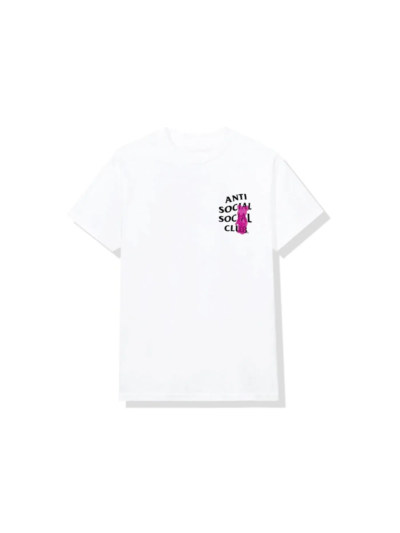 Мужская футболка с принтом Anti Social Social Club Tee — изображение 2 из 2, белый