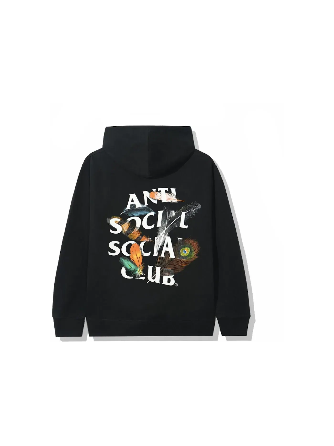 Мужская худи с принтом Birdbath Anti Social Social Club — изображение 1 из 2, черный