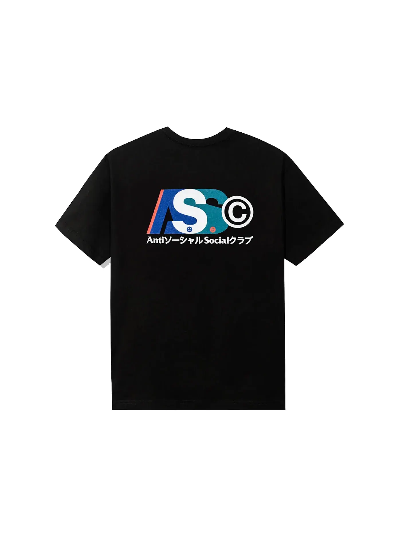 Мужская футболка с принтом T-shirt Anti Social Social Club — изображение 1 из 2, черный