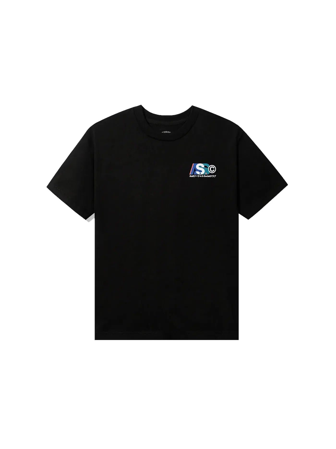 Мужская футболка с принтом T-shirt Anti Social Social Club — изображение 2 из 2, черный