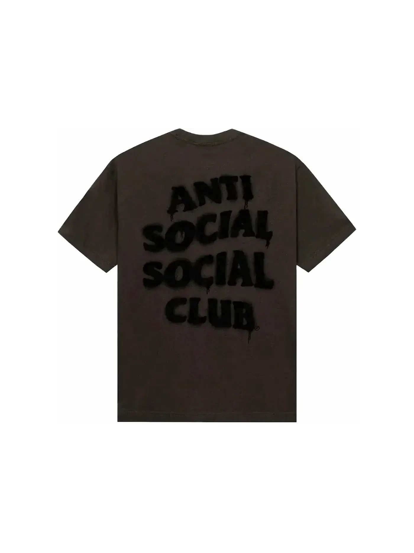 Мужская футболка с принтом Burn It Down Tee Anti Social Social Club — изображение 1 из 2, коричневый