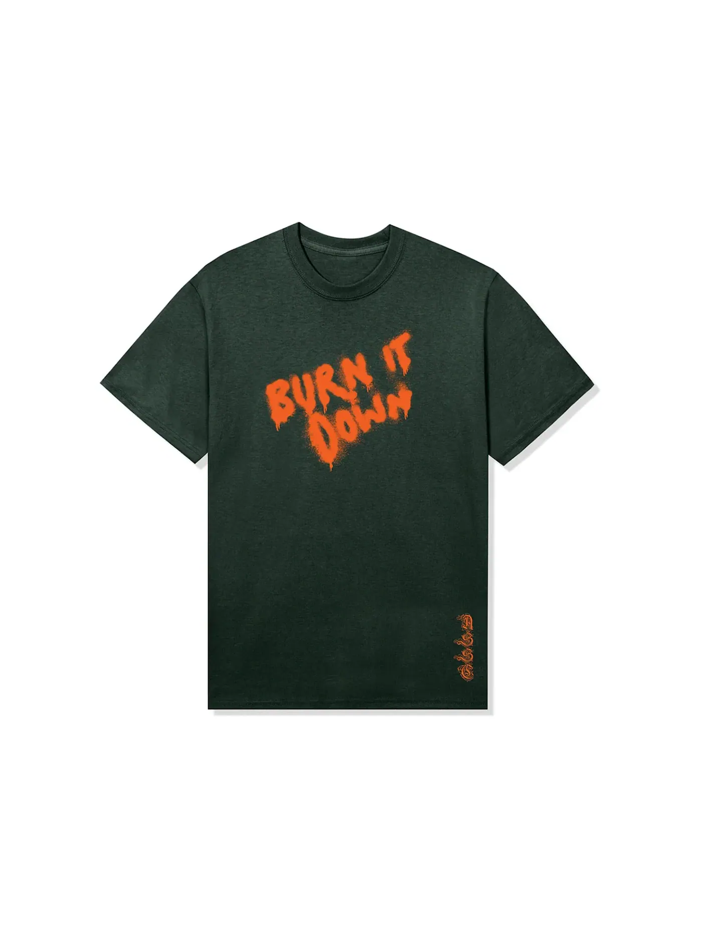 Мужская футболка с принтом Anti Social Social Club Tee — изображение 2 из 2, зеленый