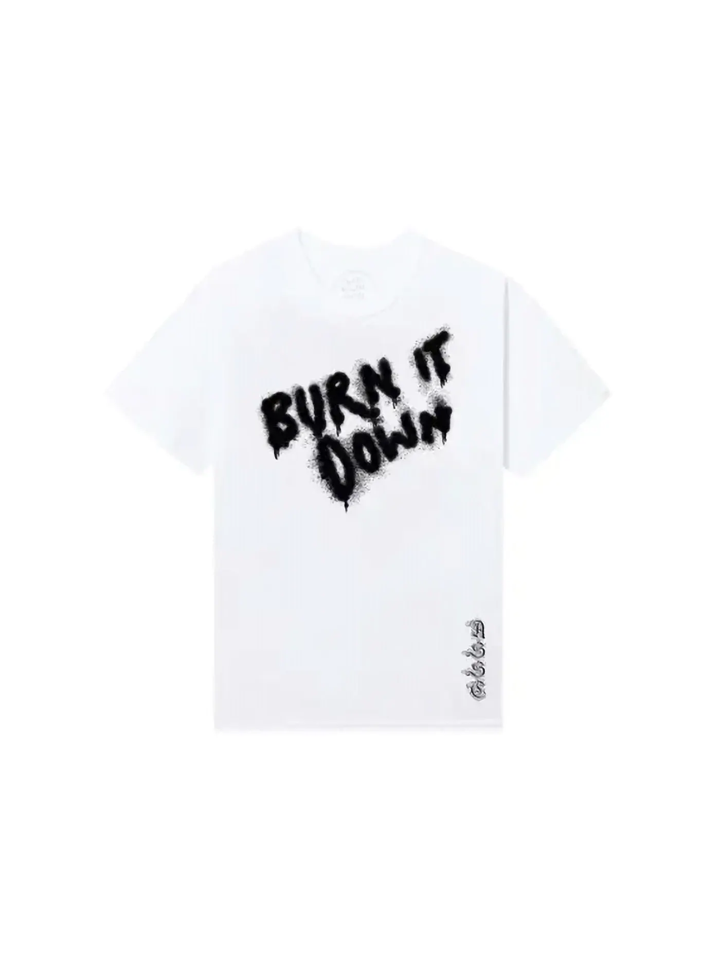 Мужская футболка с принтом Burn It Down Anti Social Social Club — изображение 2 из 2, белый