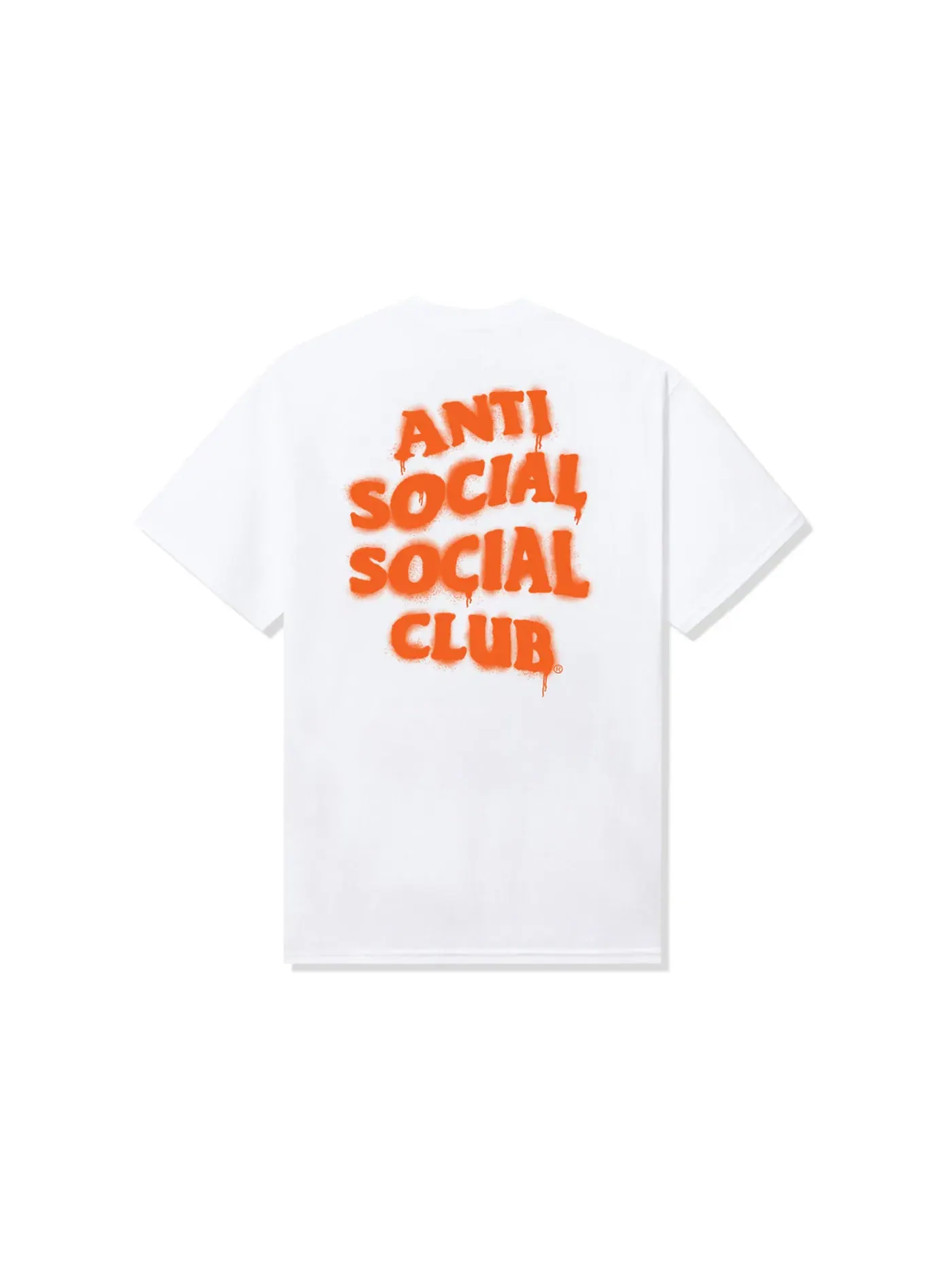 Мужская футболка с принтом Anti Social Social Club Tee — изображение 1 из 2, белый/оранжевый