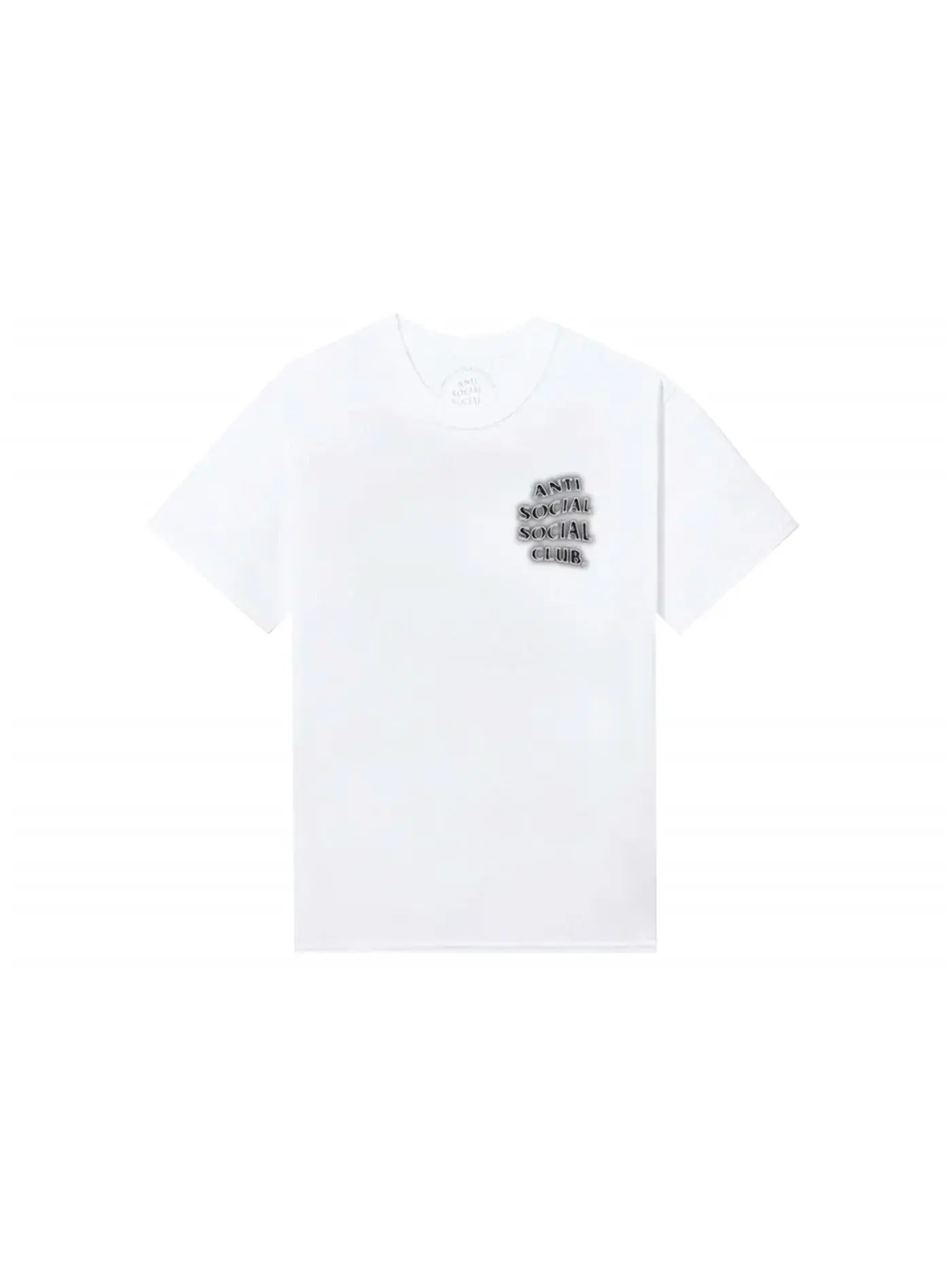 Мужская футболка с принтом Anti Social Social Club Tee — изображение 2 из 2, белый