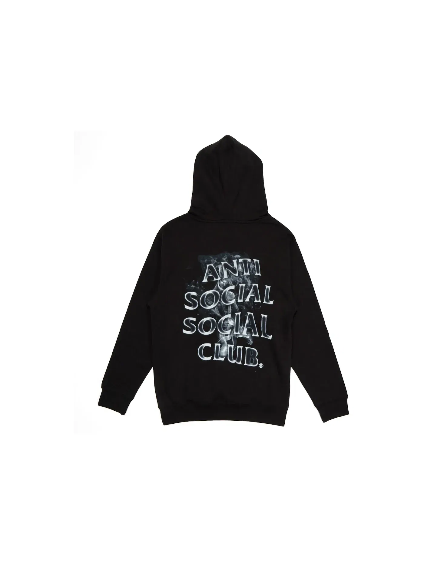 Мужская худи с принтом Anti Social Social Club Hoodie — изображение 2 из 2, черный
