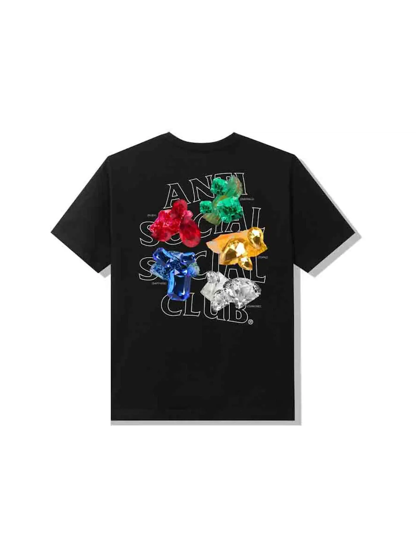 Мужская футболка с принтом Anti Social Social Club Tee — изображение 1 из 3, черный