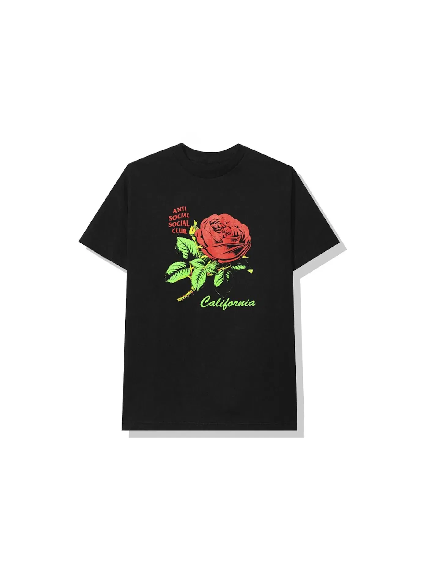 Мужская футболка с принтом Anti Social Social Club Tee — изображение 1 из 2, черный