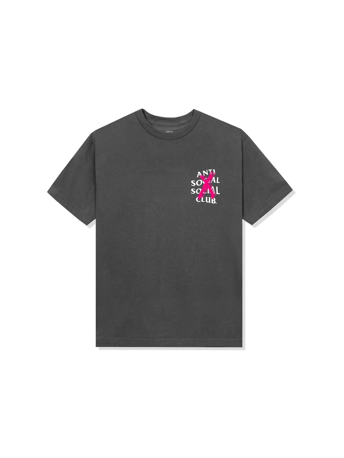 Мужская футболка с принтом Anti Social Social Club Cancelled F&F Tee — изображение 2 из 2, серый