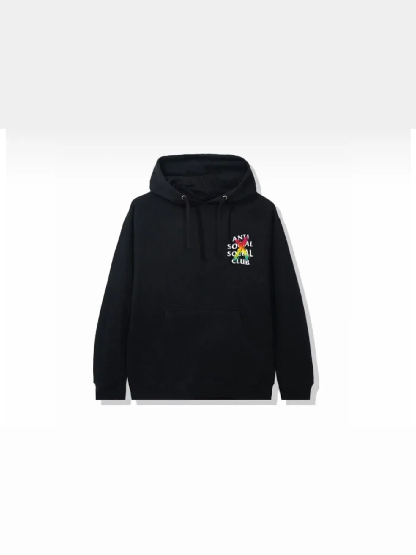 Мужской худи с принтом Cancelled Hoodie Anti Social Social Club — изображение 2 из 2, черный