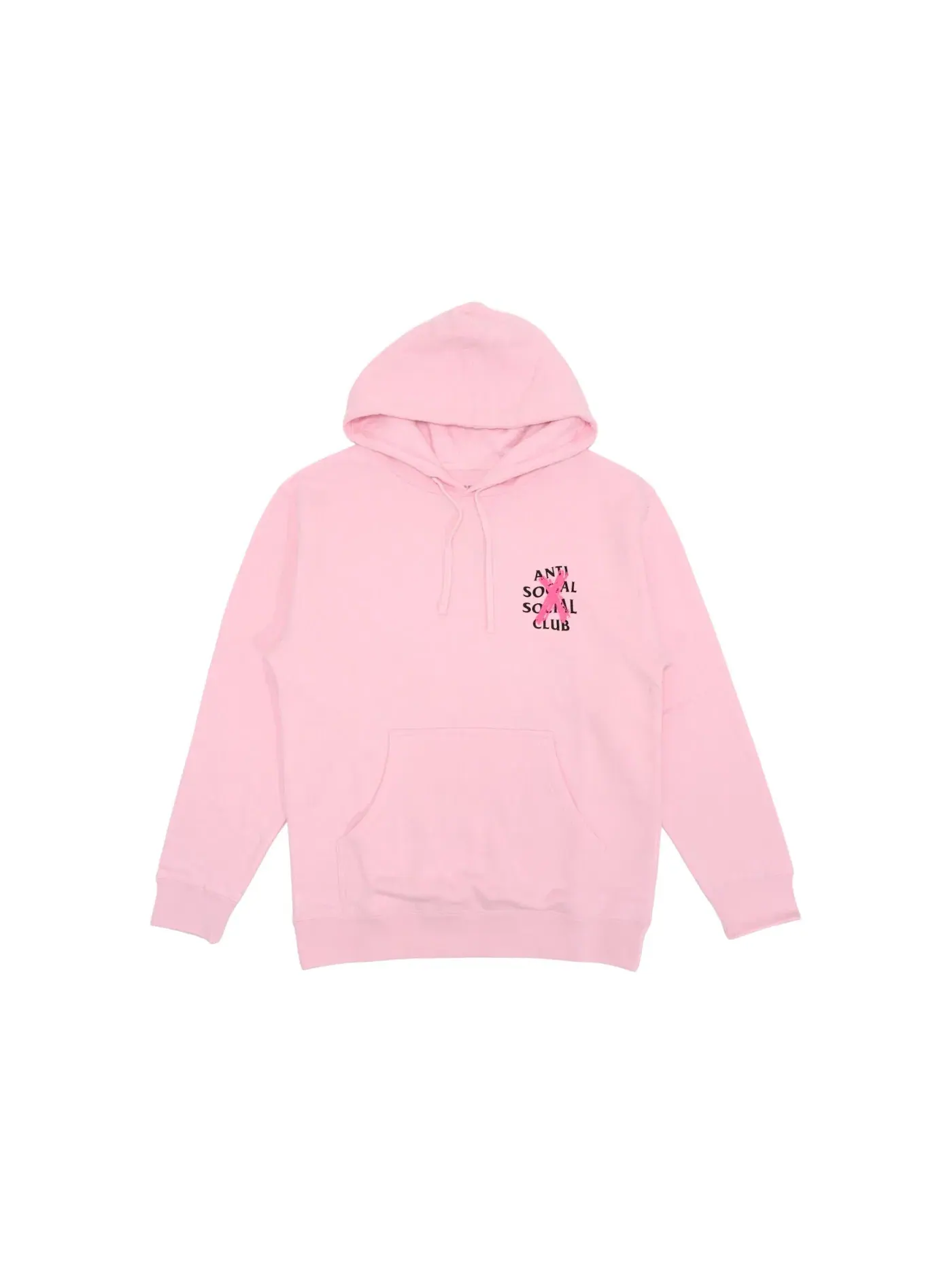 Мужская худи с принтом Anti Social Social Club Cancelled Hoodie Anti Social Social Club — изображение 1 из 2, розовый