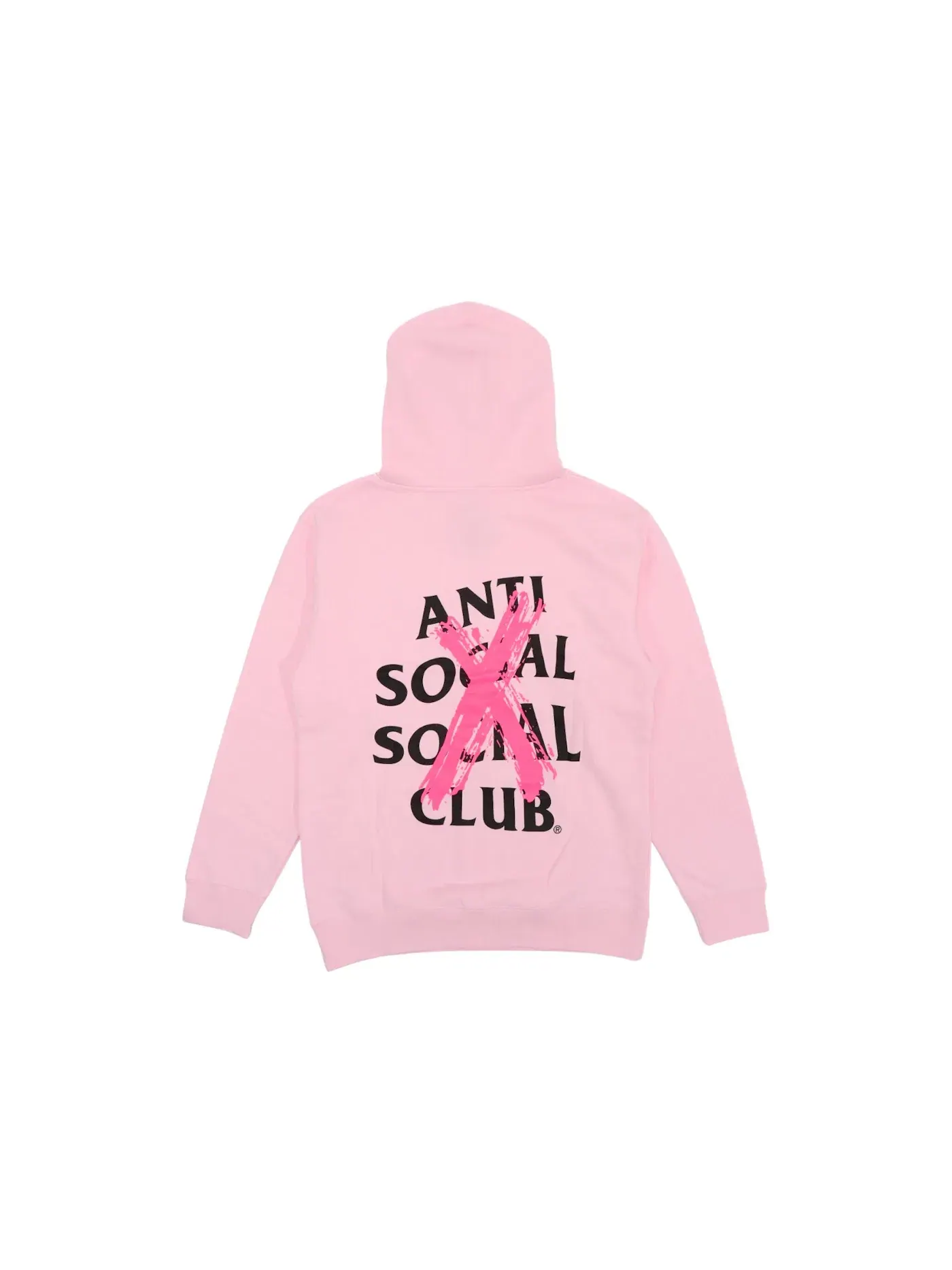 Мужская худи с принтом Anti Social Social Club Cancelled Hoodie Anti Social Social Club — изображение 2 из 2, розовый