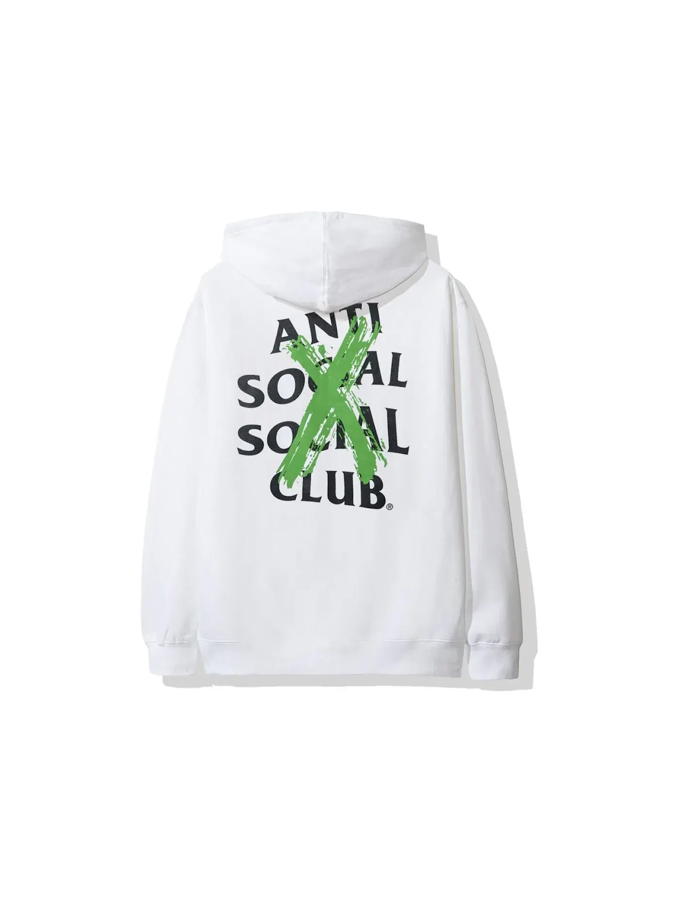 Мужской худи с принтом Anti Social Social Club Cancelled Remix — изображение 1 из 2, белый