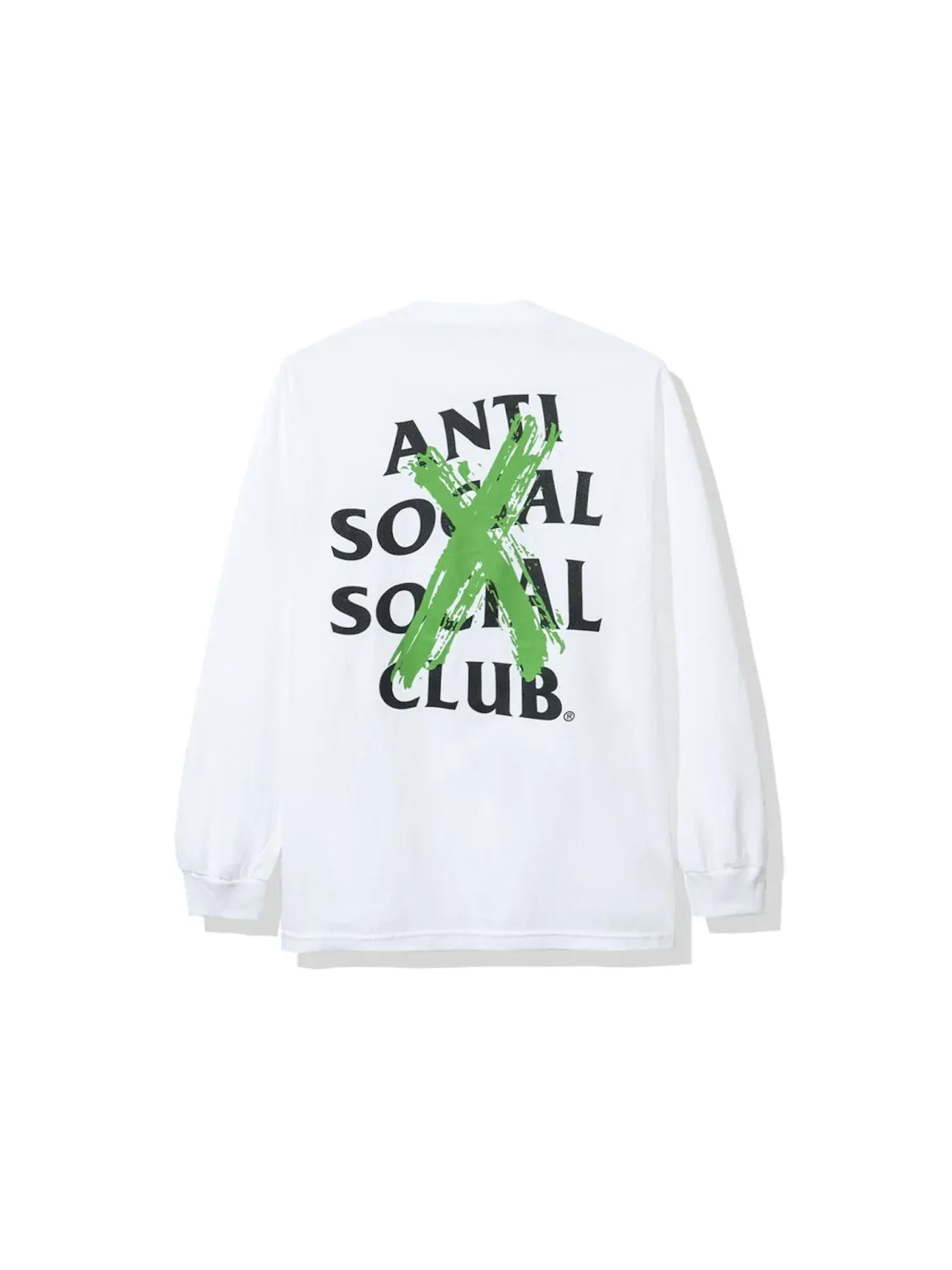 Мужская футболка с длинным рукавом Cancelled Remix Anti Social Social Club — изображение 1 из 2, белый