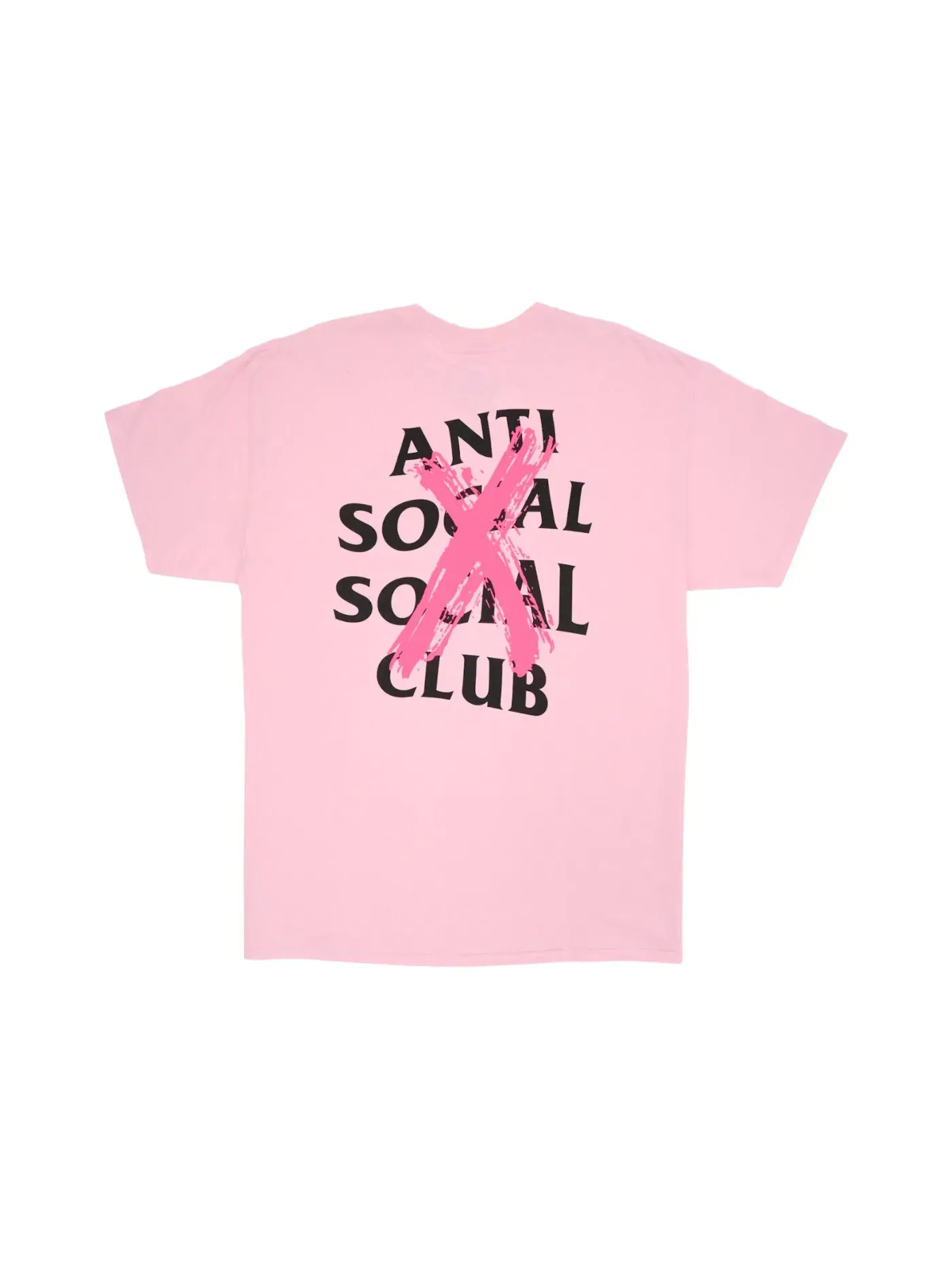 Мужская футболка с принтом Anti Social Social Club T-shirt — изображение 2 из 2, розовый