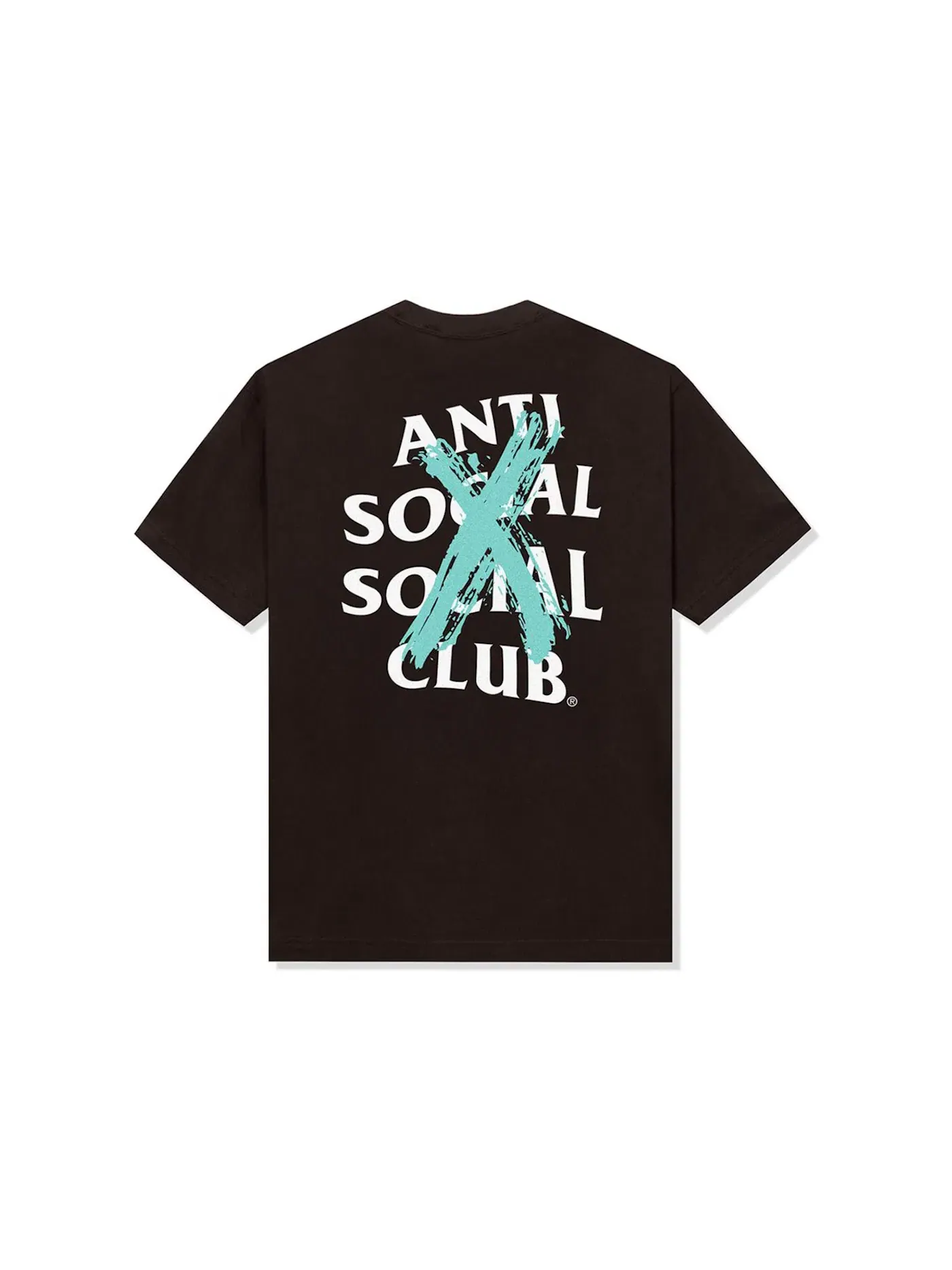 Мужская футболка с принтом Anti Social Social Club Tee — изображение 1 из 2, коричневый