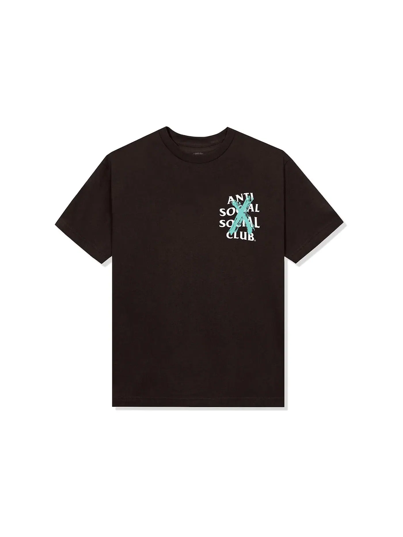 Мужская футболка с принтом Anti Social Social Club Tee — изображение 2 из 2, коричневый