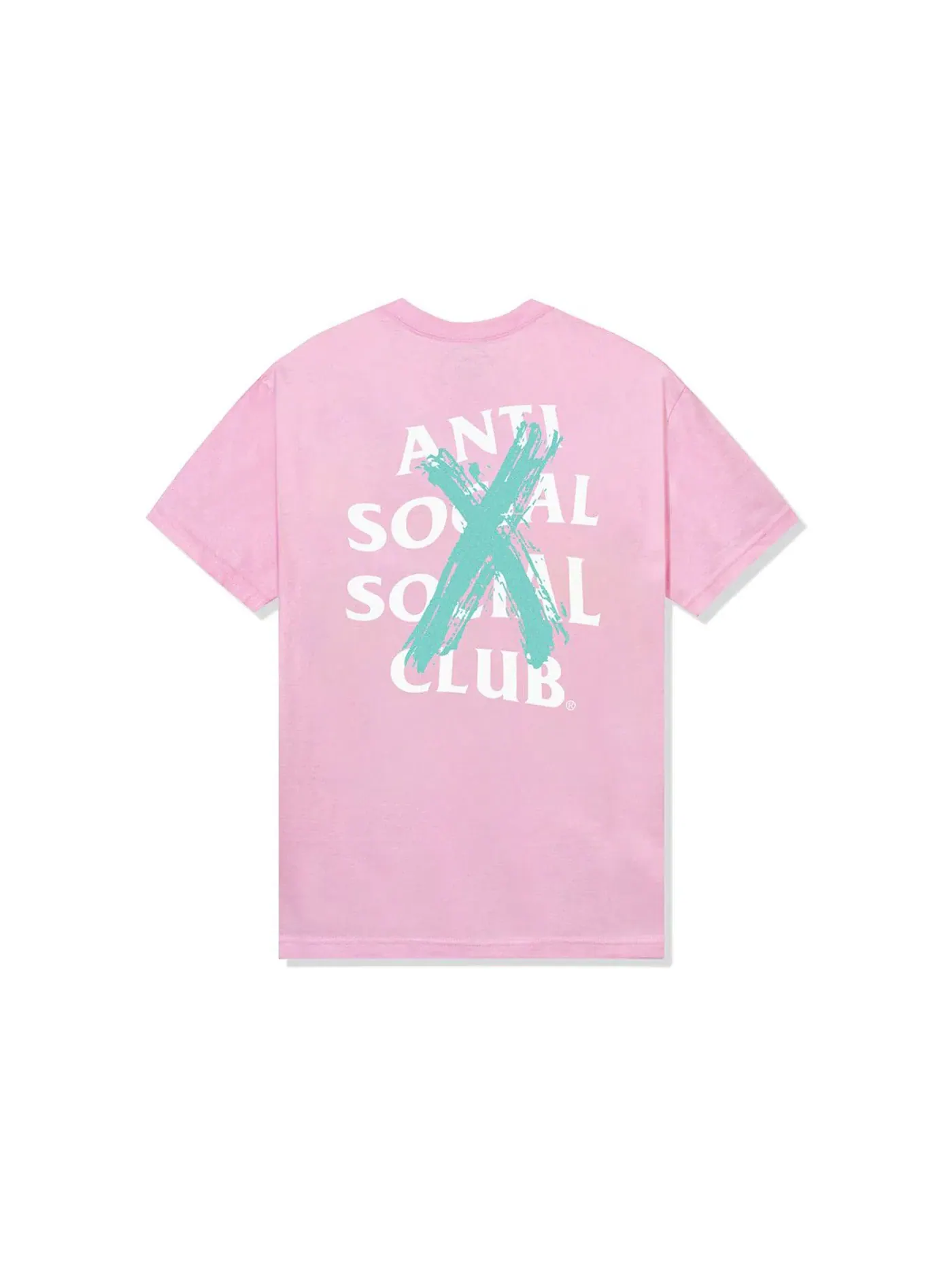 Мужская футболка с принтом Anti Social Social Club Tee — изображение 1 из 2, розовый