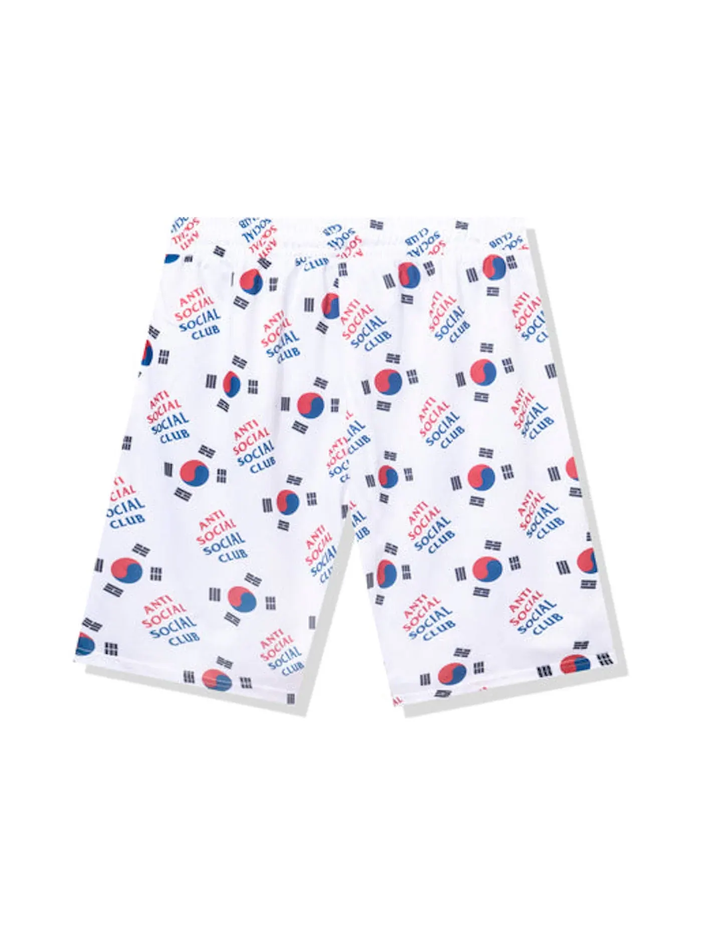 Мужские шорты с принтом Mesh Shorts Anti Social Social Club — изображение 1 из 2, белый