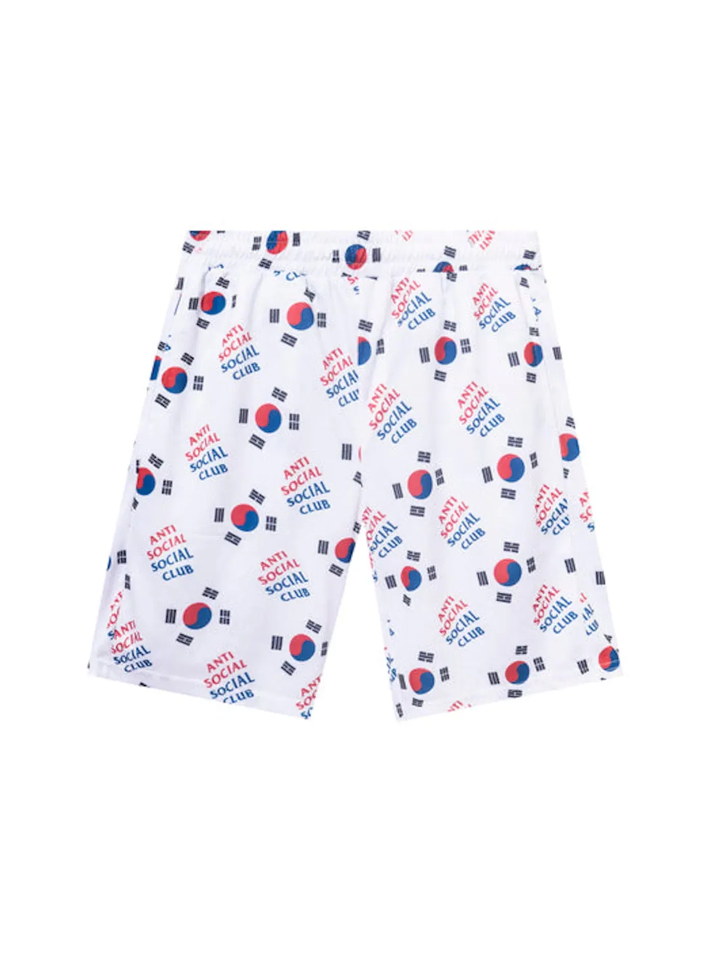 Мужские шорты с принтом Mesh Shorts Anti Social Social Club — изображение 2 из 2, белый