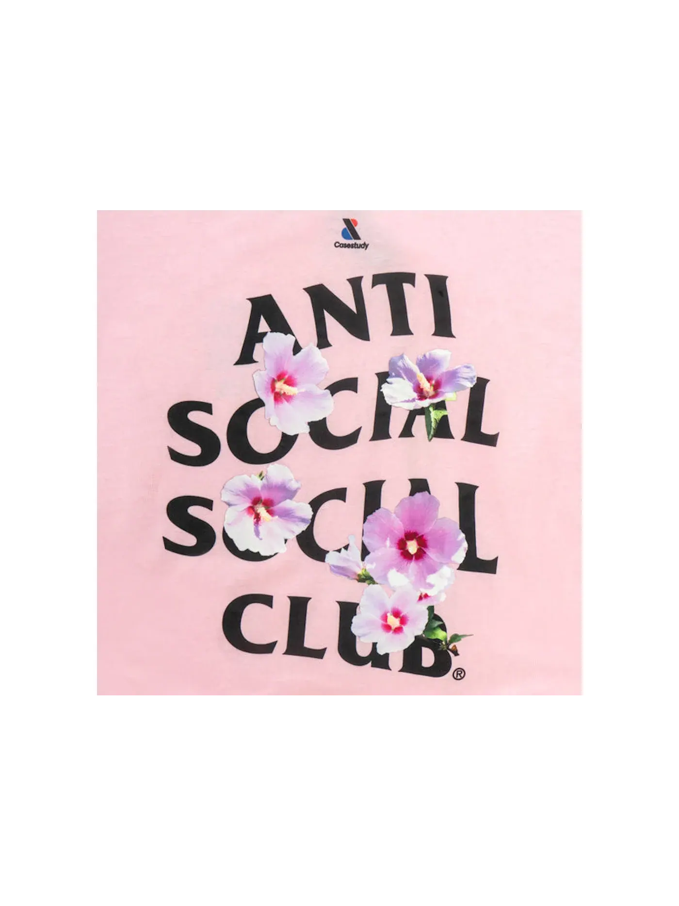 Мужская футболка с принтом Anti Social Social Club Case Study Mugunghwa — изображение 2 из 2, розовый