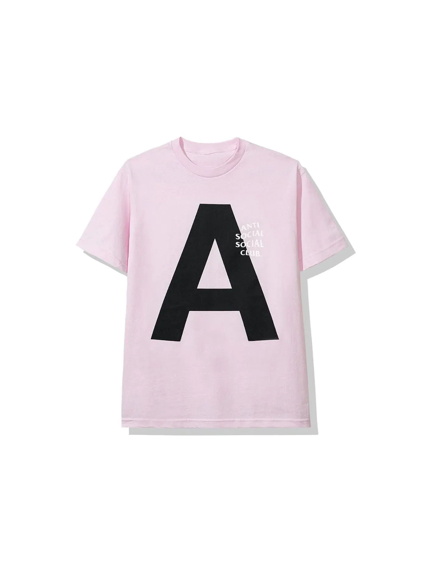 Мужская футболка с принтом Anti Social Social Club Catchem "A" Tee FW19 — изображение 2 из 2, розовый
