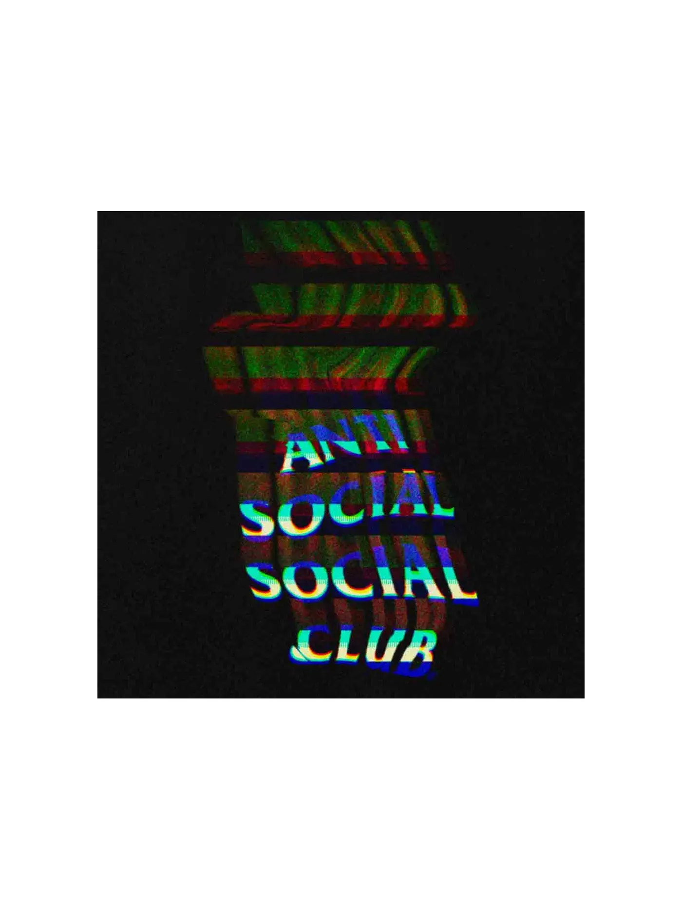 Мужская худи с принтом Anti Social Social Club — изображение 3 из 3, черный