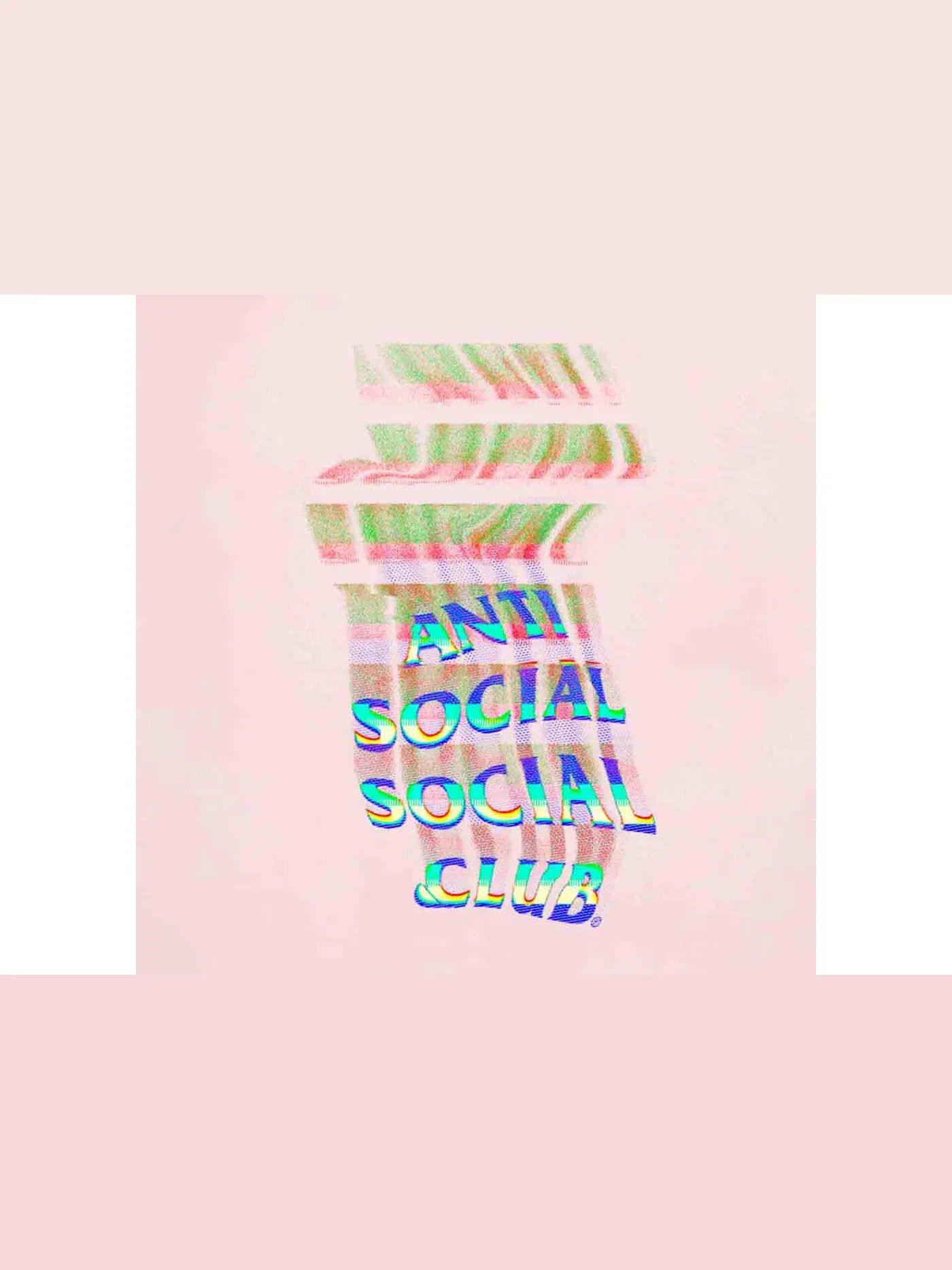 Мужская худи Anti Social Social Club Channel 747 Hoodie — изображение 3 из 3, розовый