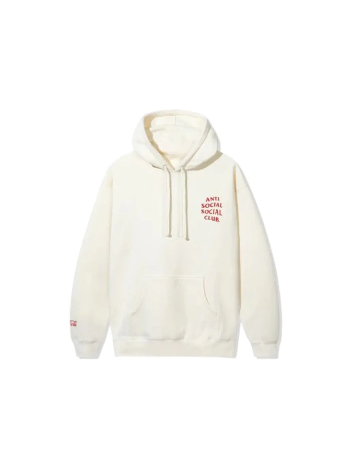 Мужская худи с принтом Anti Social Social Club Coke Cola PB Hoodie — изображение 2 из 2, кость