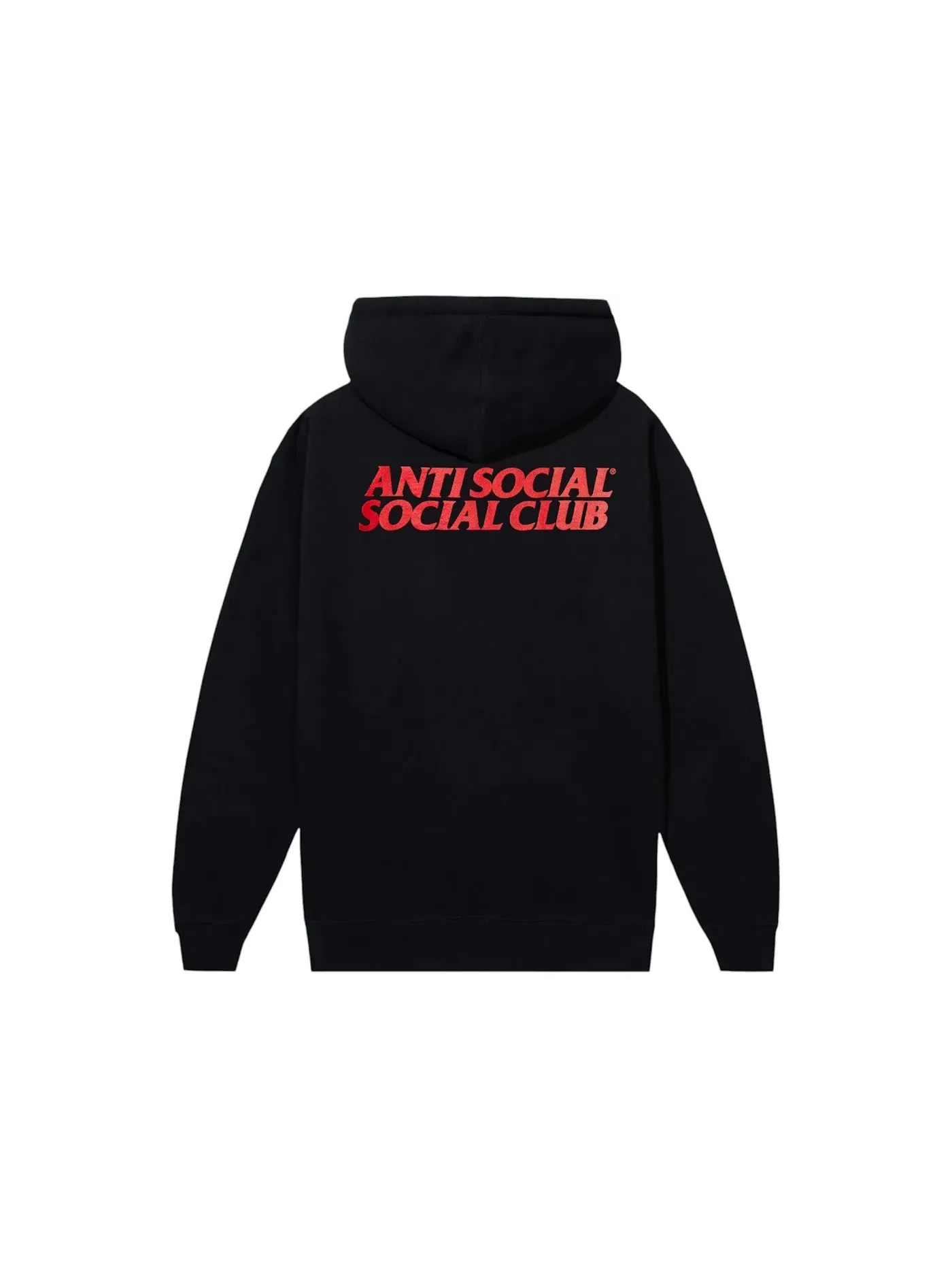 Мужская худи с принтом Anti Social Social Club Coca-Cola Santa Social Hoodie — изображение 2 из 2, черный