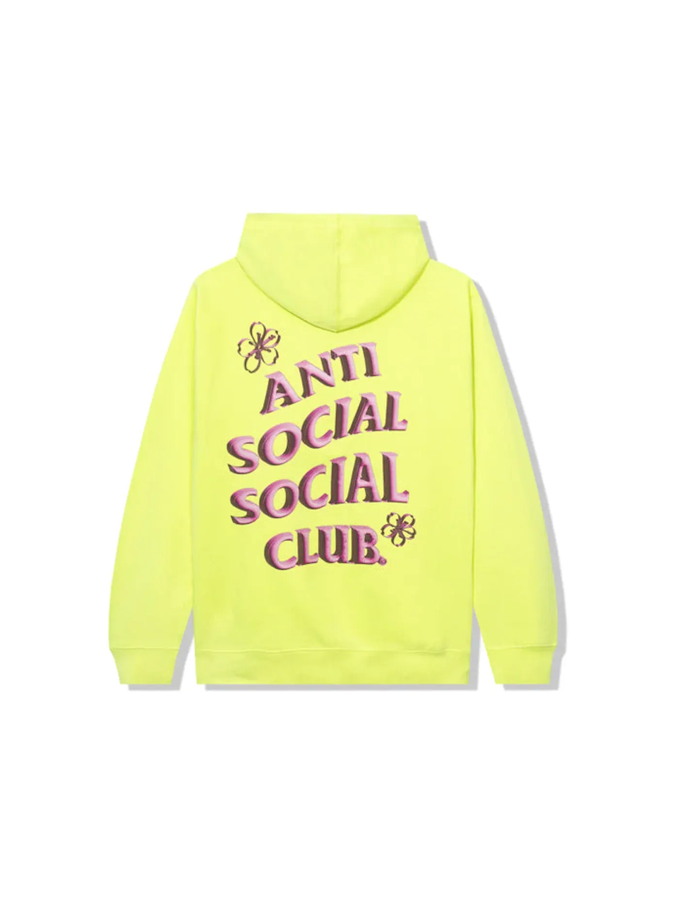 Мужская худи на молнии Coral Crush Anti Social Social Club — изображение 2 из 2, желтый