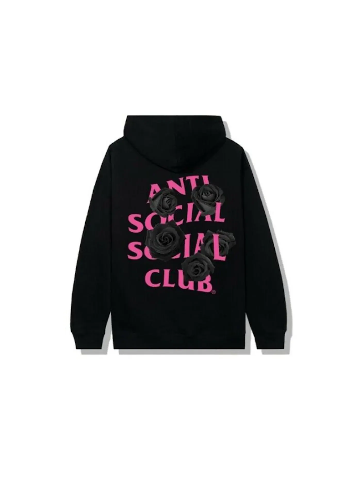 Мужское худи с принтом Anti Social Social Club Hoodie — изображение 1 из 2, черный