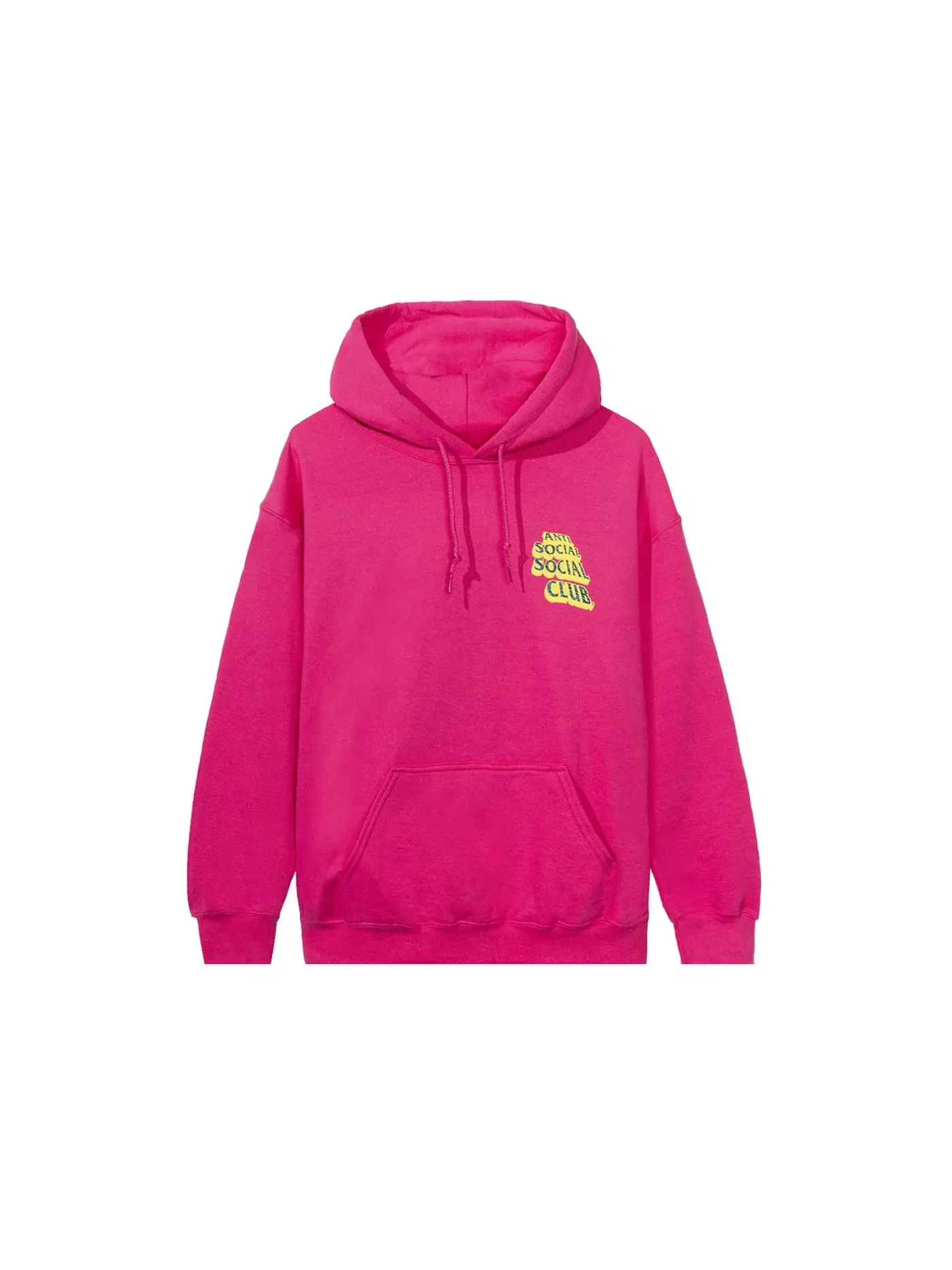 Мужской худи с принтом Hoodie Anti Social Social Club — изображение 2 из 2, розовый