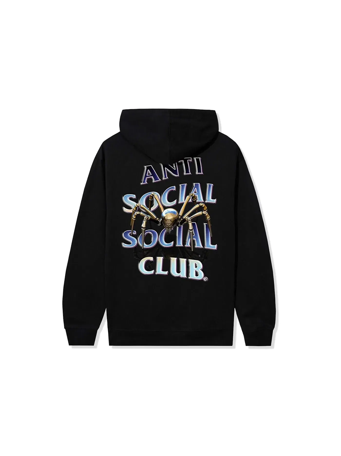 Мужское худи с принтом Crawl To Me Heavyweight Hoodie Anti Social Social Club — изображение 1 из 2, черный