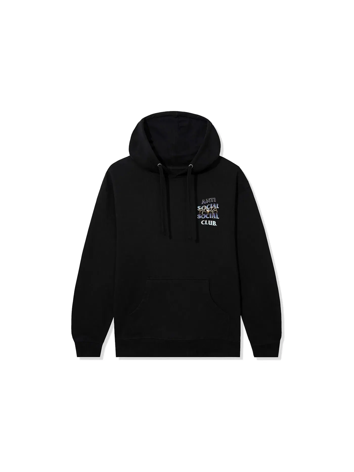 Мужское худи с принтом Crawl To Me Heavyweight Hoodie Anti Social Social Club — изображение 2 из 2, черный