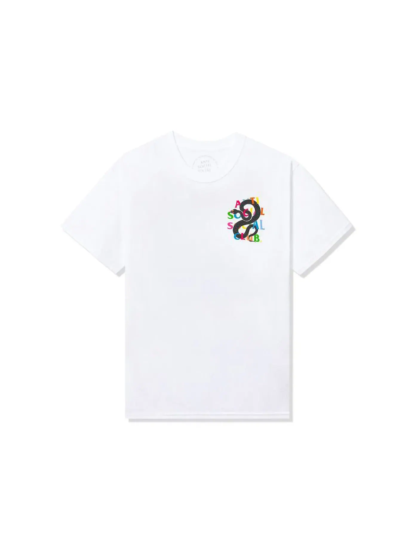 Мужская футболка с принтом Anti Social Social Club Tee — изображение 2 из 2, белый